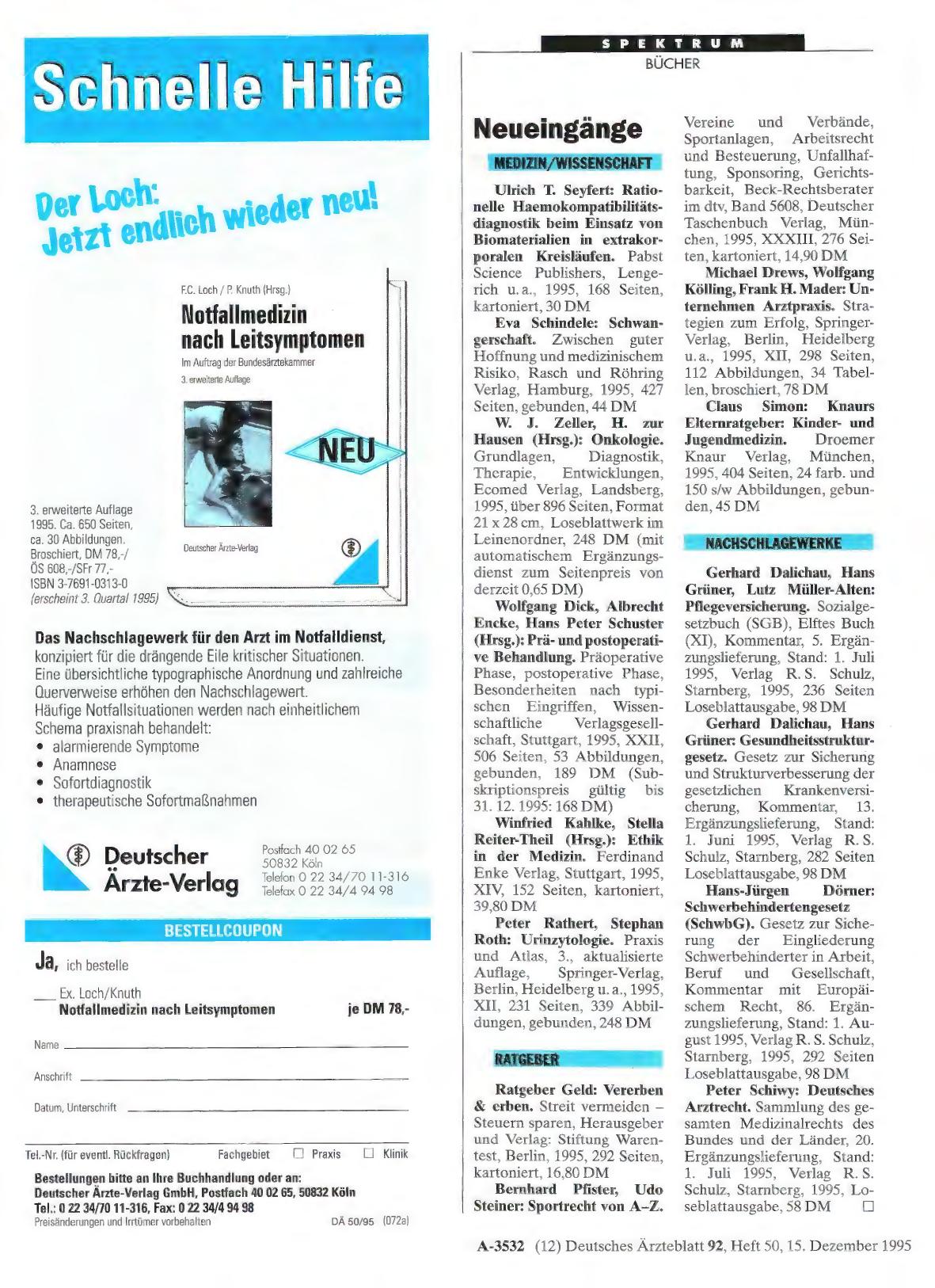 Vorschauseite 1: Neueingänge