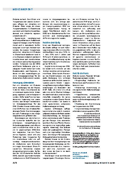 Vorschauseite 5: Diabetisches Fußsyndrom: Amputationen häufig vermeidbar