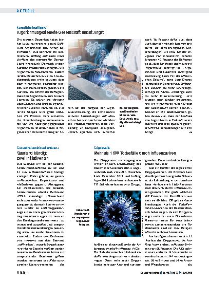 Vorschauseite 1: Künstliche Intelligenz: Algorithmusgesteuerte Gesellschaft macht Angst