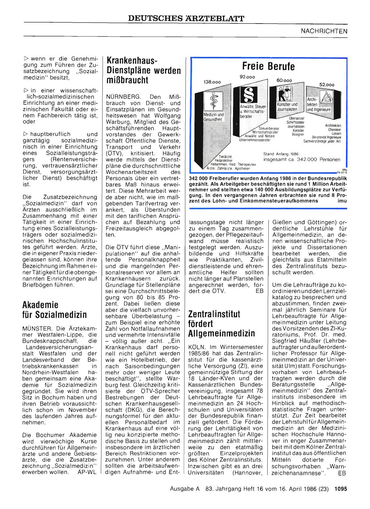 Vorschauseite 1: Freie Berufe