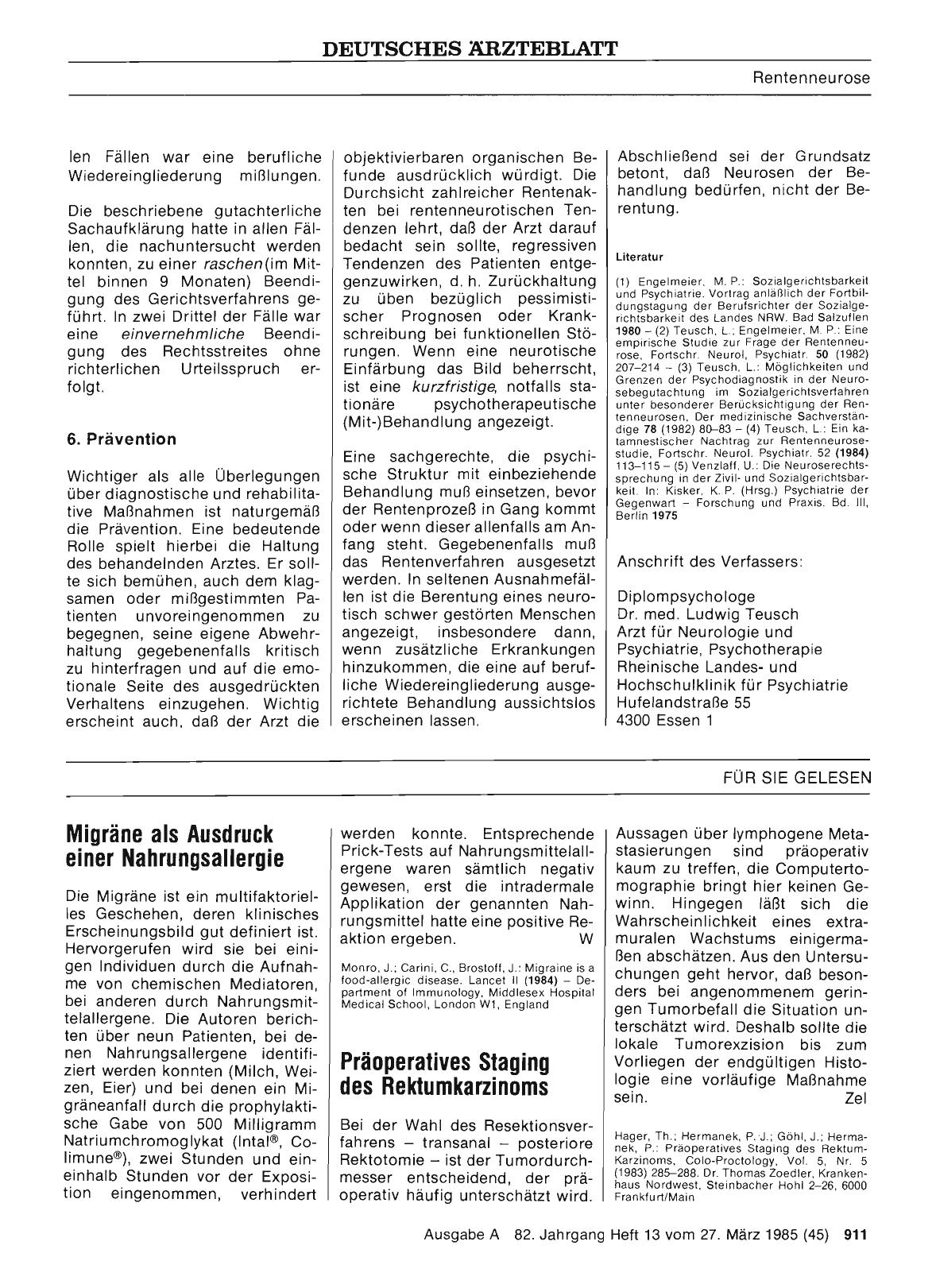 Vorschauseite 1: Präoperatives Staging des Rektumkarzinoms
