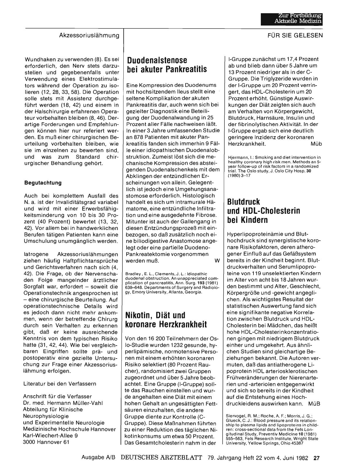 Vorschauseite 1: Blutdruck und HDL-Cholesterin bei Kindern