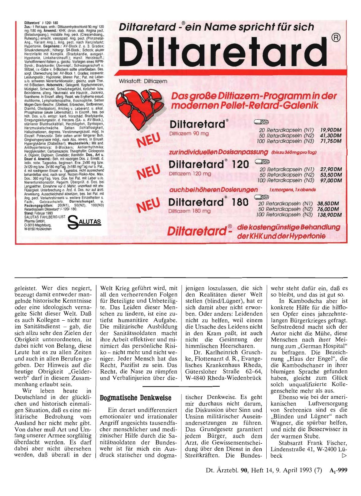 Vorschauseite 1: BUNDESWEHR: Dogmatische Denkweise