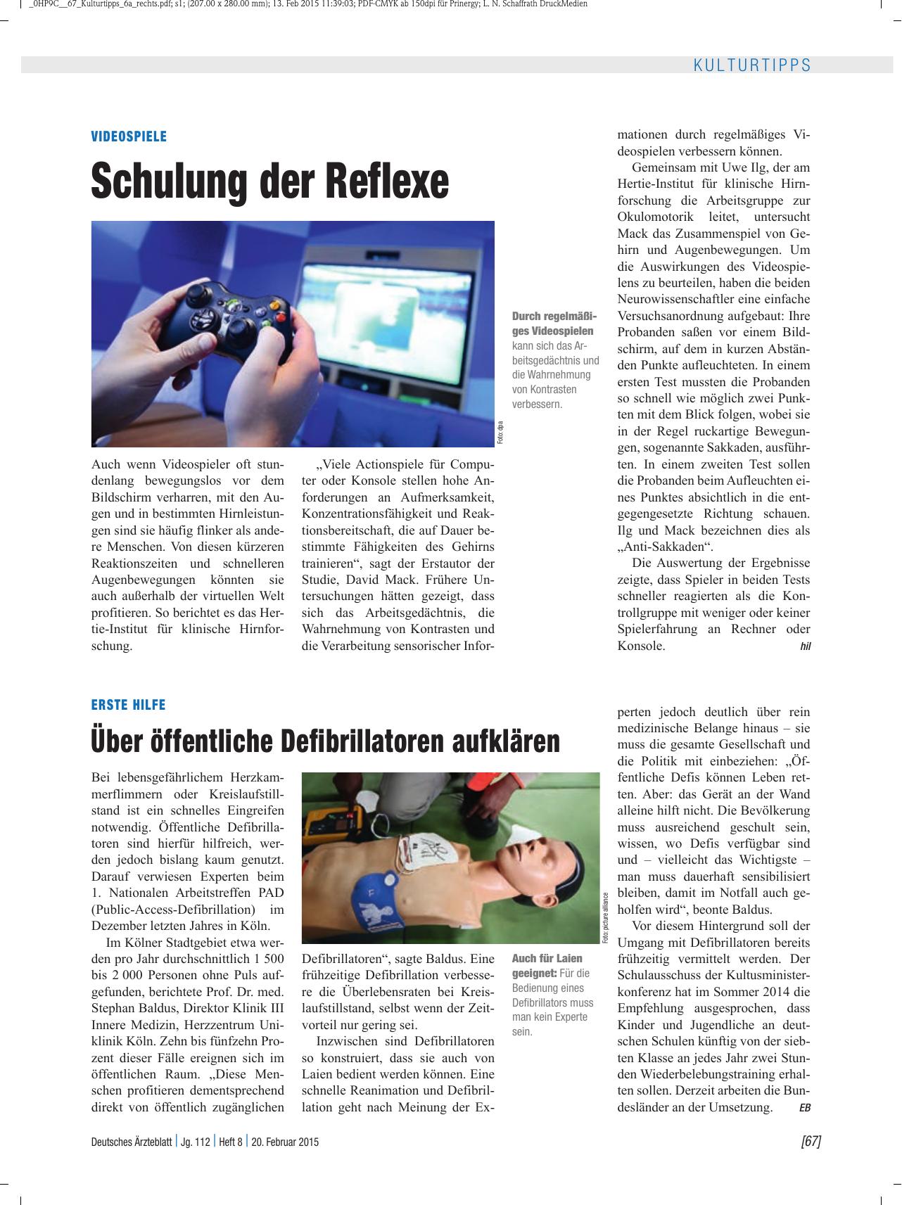 Vorschauseite 1: Erste Hilfe: Über öffentliche Defibrillatoren aufklären