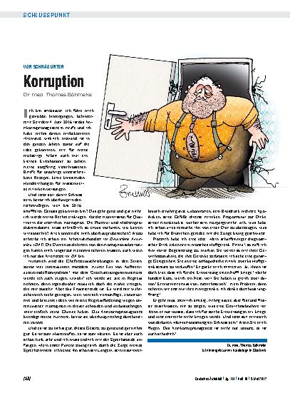 Vorschauseite 1: Von schräg unten: Korruption