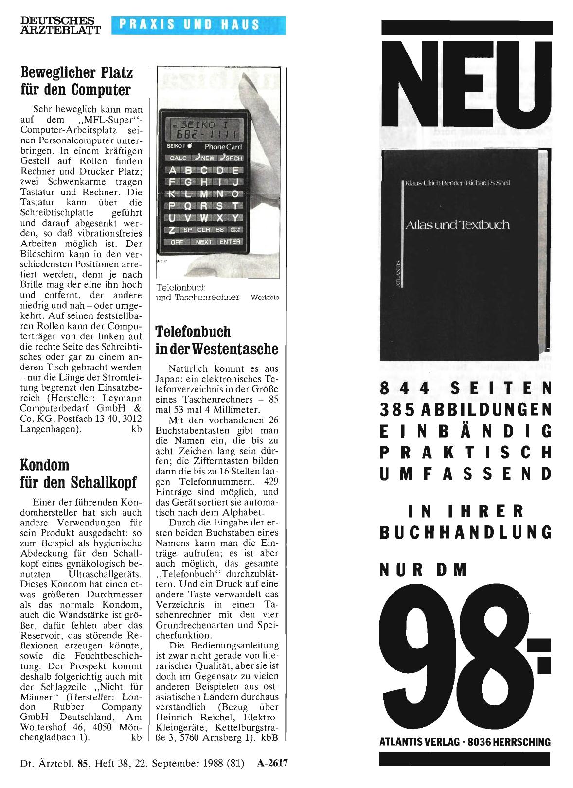 Vorschauseite 1: Telefonbuch in der Westentasche