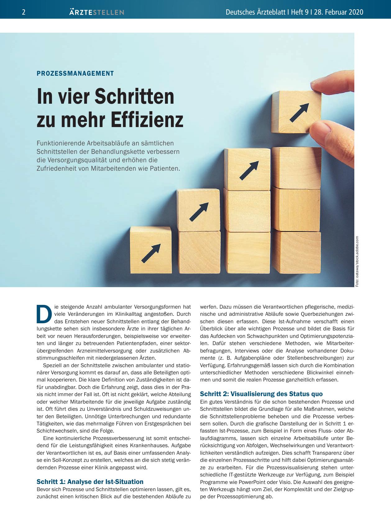 Vorschauseite 1: Prozessmanagement: In vier Schritten zu mehr Effizienz