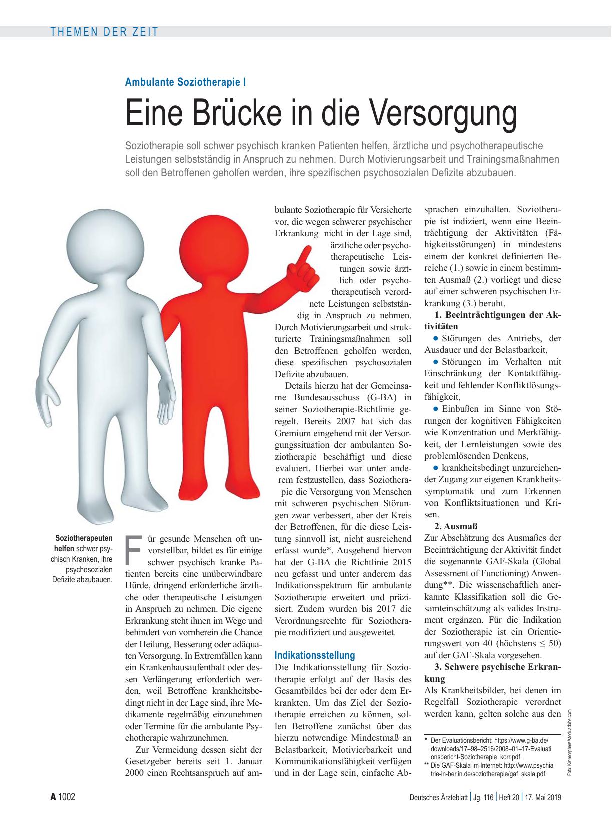 Vorschauseite 1: Ambulante Soziotherapie I: Eine Brücke in die Versorgung