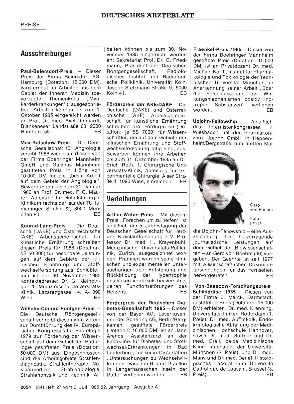 Vorschauseite 1: Ausschreibungen