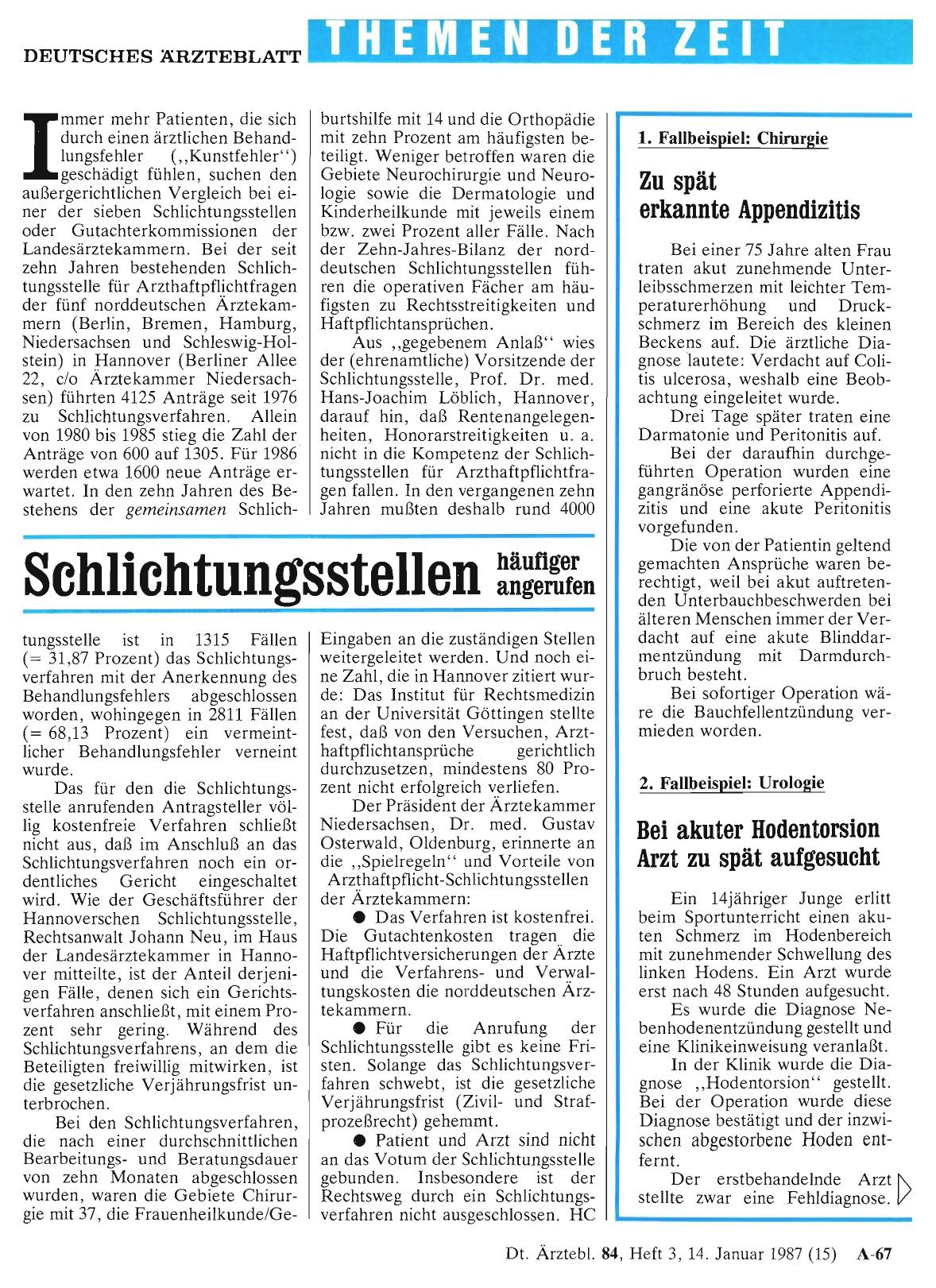 Vorschauseite 1: Schlichtungsstellen häufiger angerufen