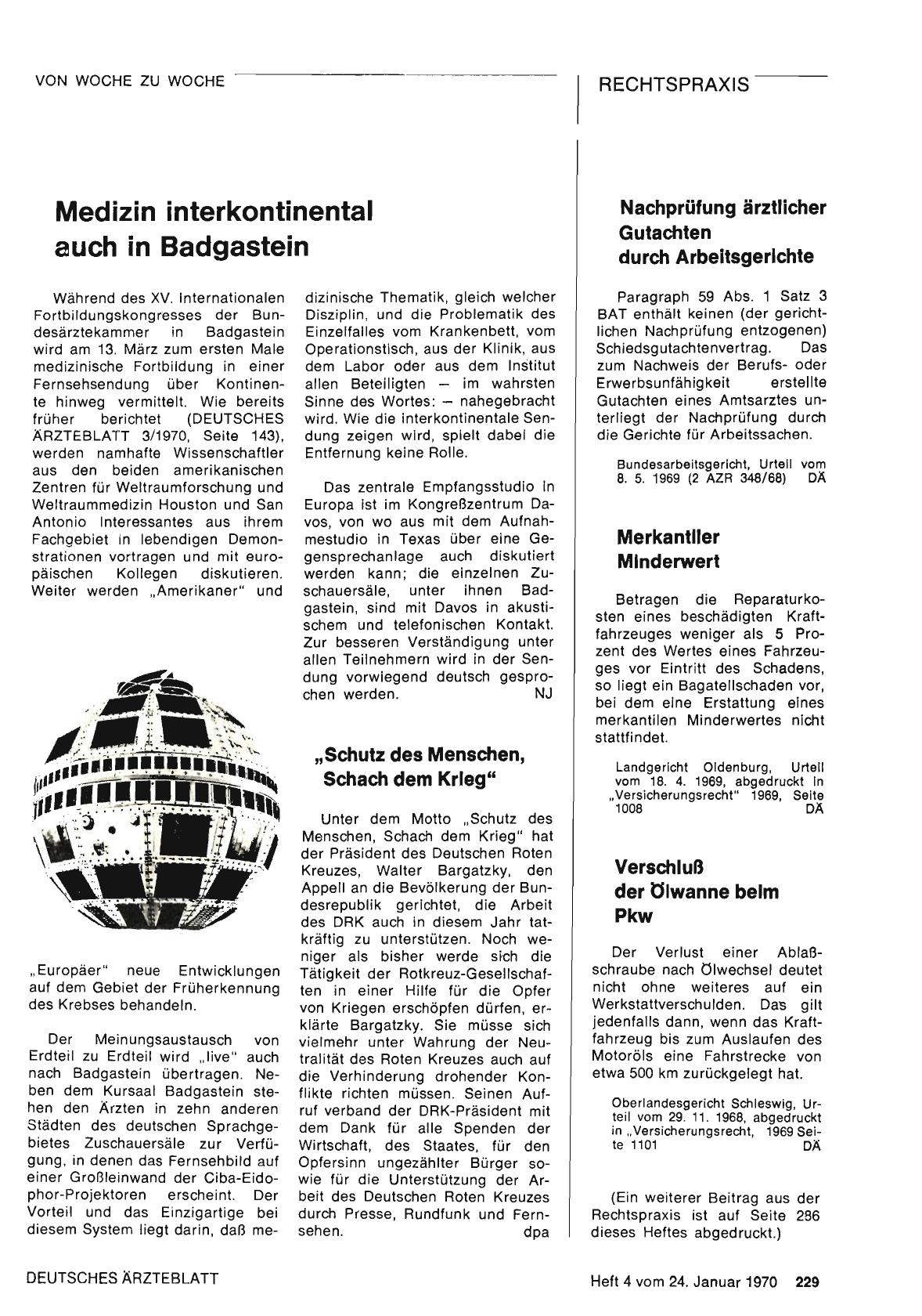 Vorschauseite 1: Medizin interkontinental auch in Badgastein