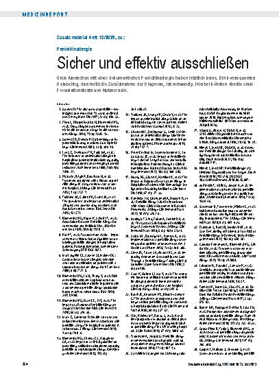 Vorschauseite 4: Penicillinallergie: Sicher und effektiv ausschließen
