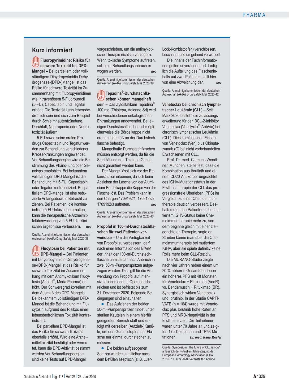 Vorschauseite 1: Kurz informiert