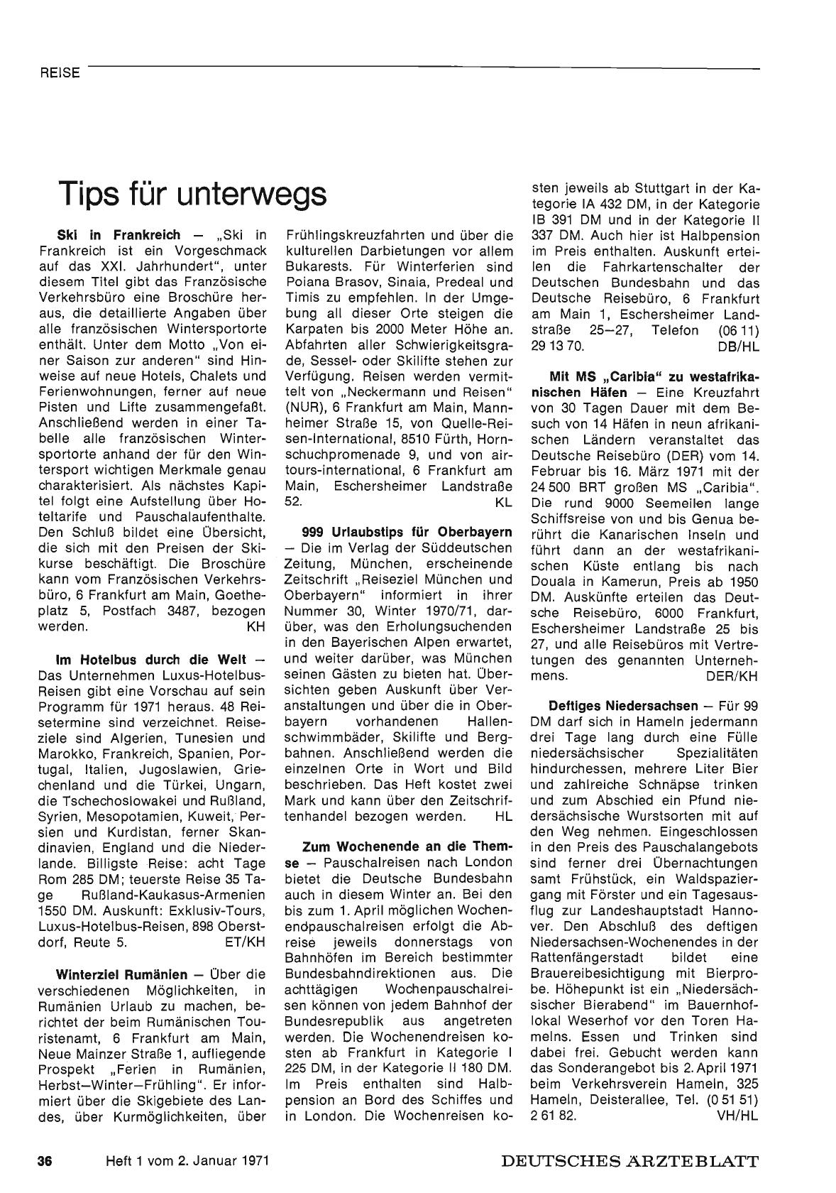 Vorschauseite 1: Tips für unterwegs
