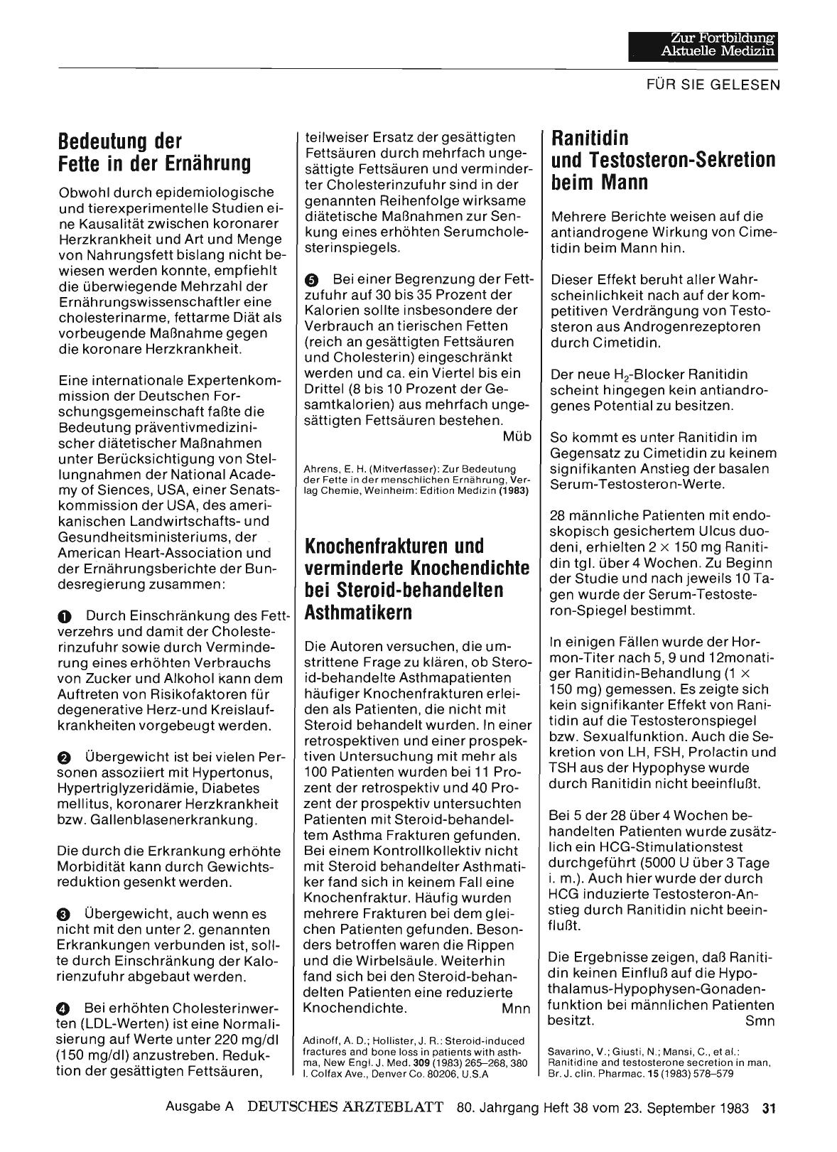 Vorschauseite 1: Knochenfrakturen und verminderte Knochendichte bei Steroid-behandelten Asthmatikern