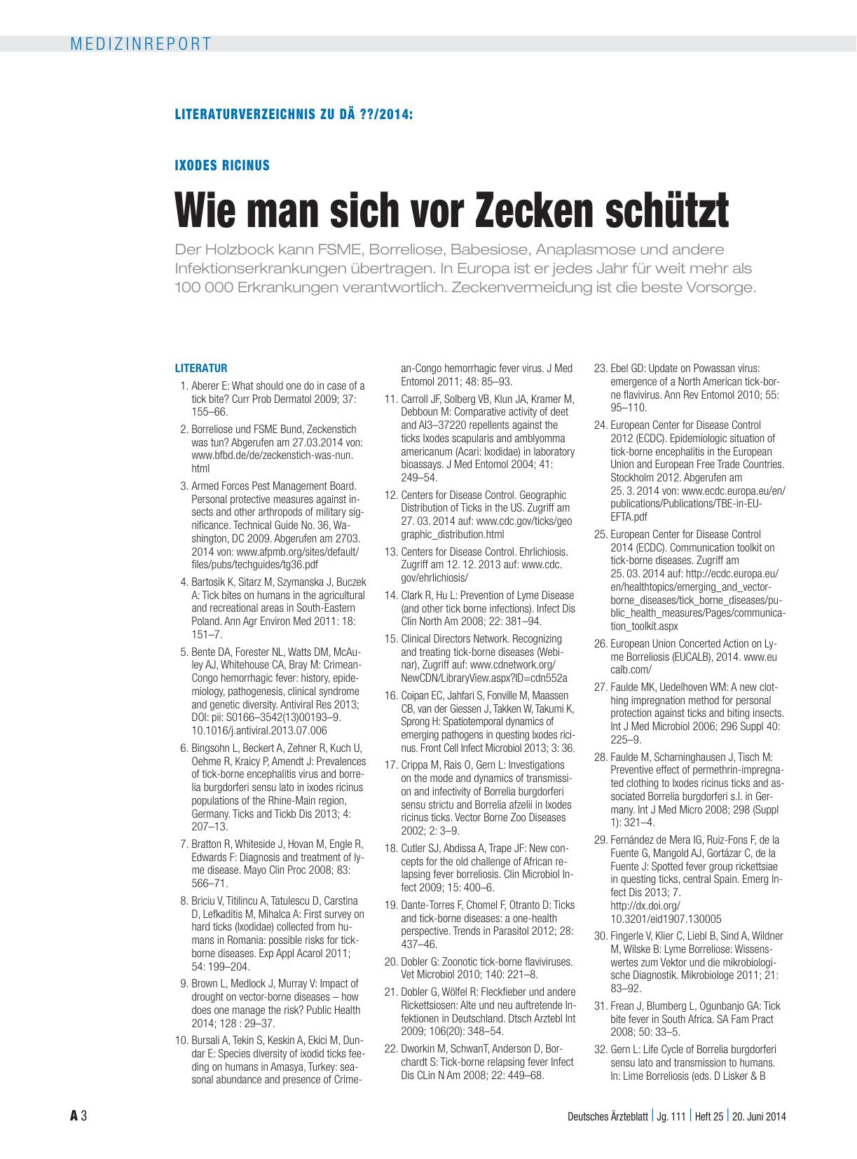Vorschauseite 3: Ixodes ricinus: Wie man sich vor Zecken schützt