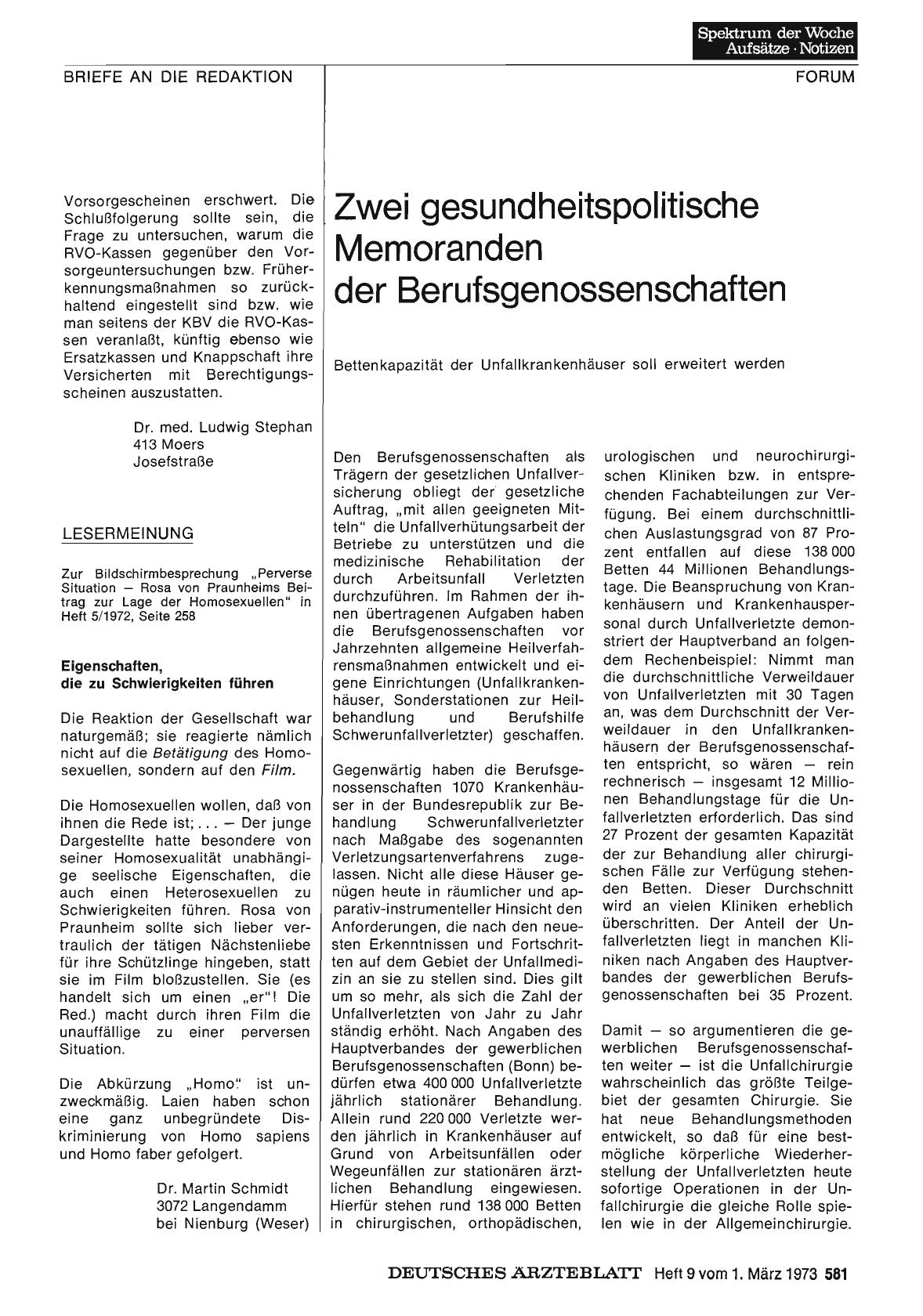 Vorschauseite 1: Lesermeinung: Eigenschaften, die zu Schwierigkeiten führen