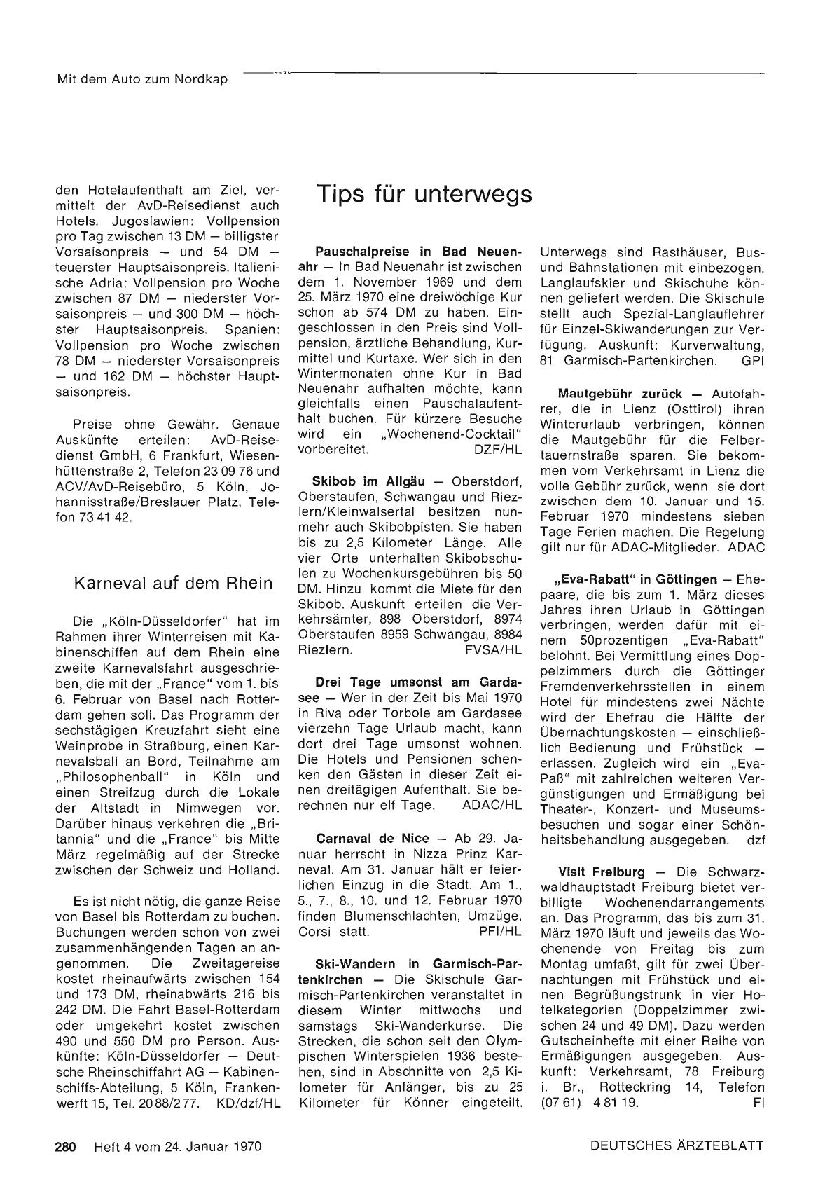 Vorschauseite 1: Tips für unterwegs