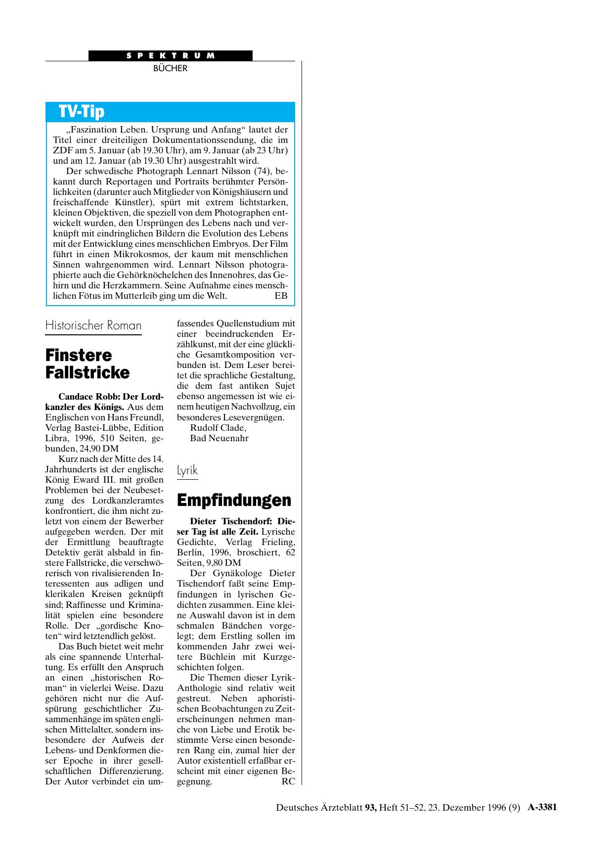 Vorschauseite 1: Dieser Tag ist alle Zeit