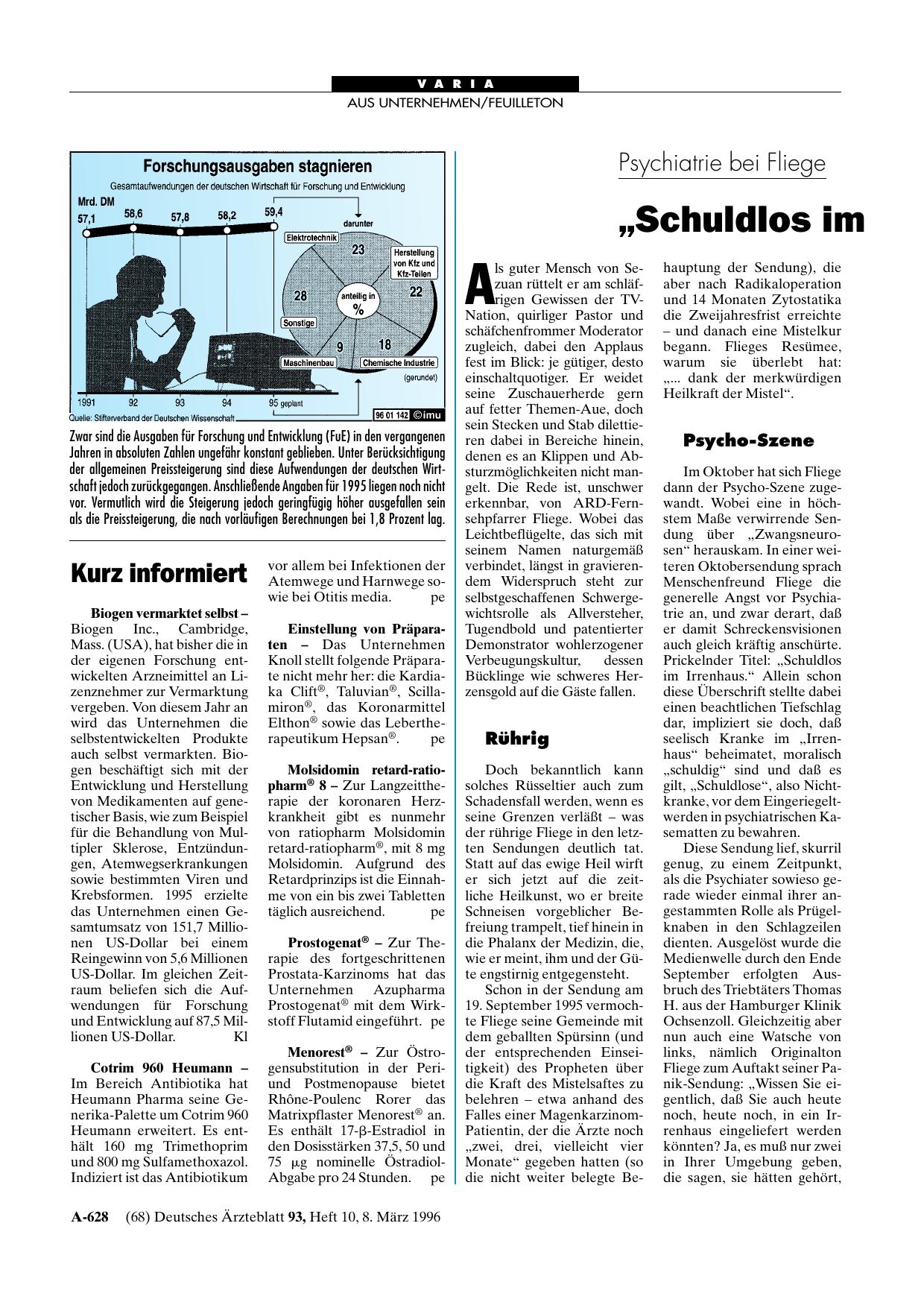 Vorschauseite 1: Psychiatrie bei Fliege: „Schuldlos im Irrenhaus“