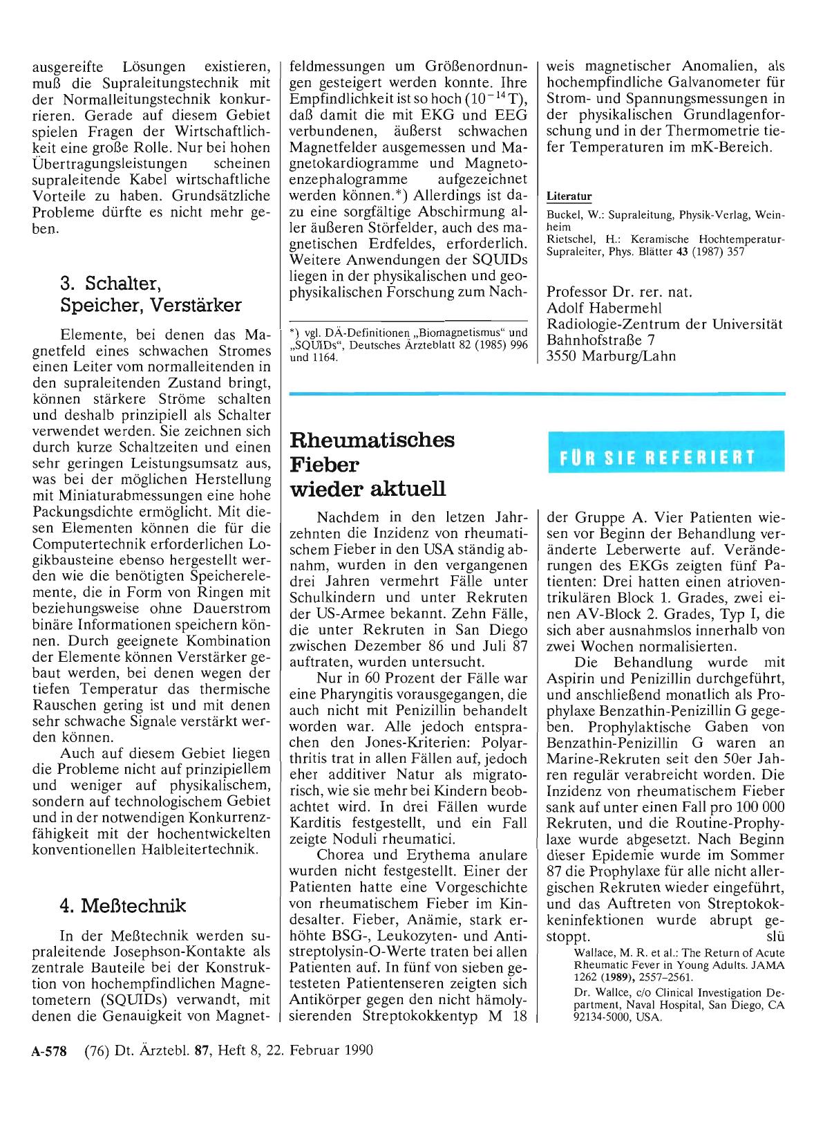 Vorschauseite 1: Rheumatisches Fieber wieder aktuell