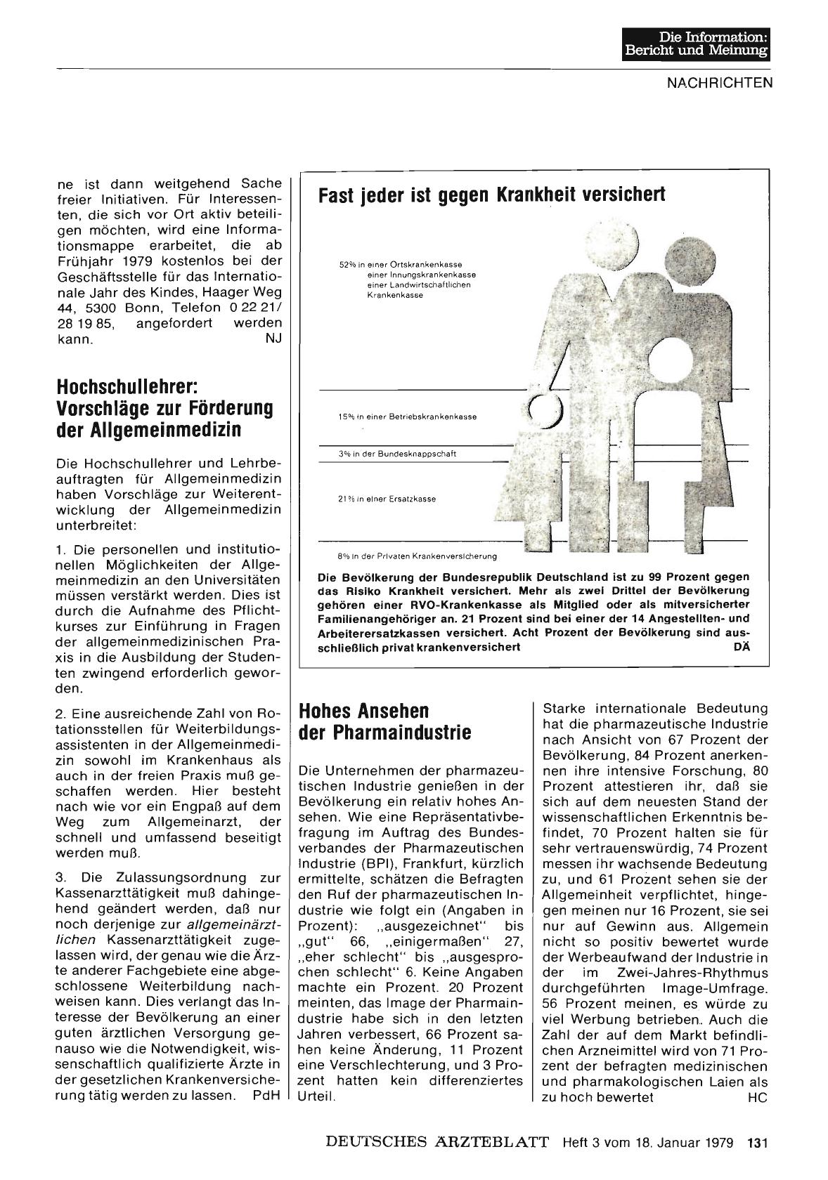 Vorschauseite 1: Hochschullehrer: Vorschläge zur Förderung der Allgemeinmedizin