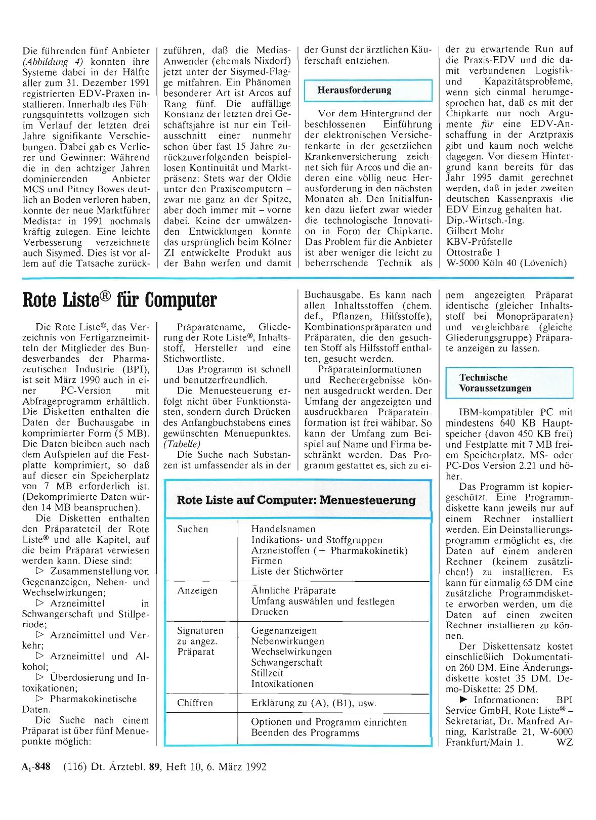 Vorschauseite 1: Rote Liste® für Computer
