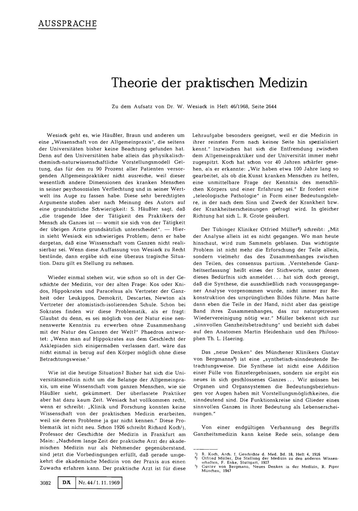 Vorschauseite 1: Theorie der praktischen Medizin