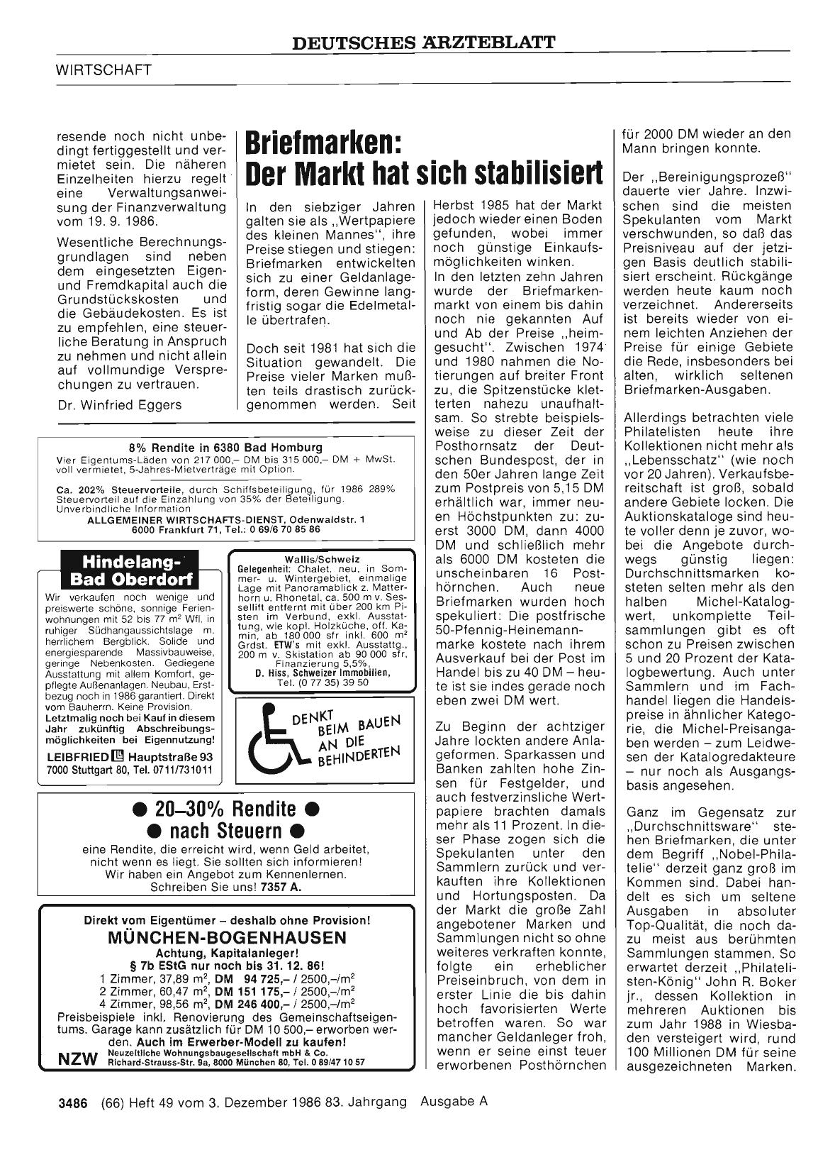 Vorschauseite 1: Briefmarken: Der Markt hat sich stabilisiert