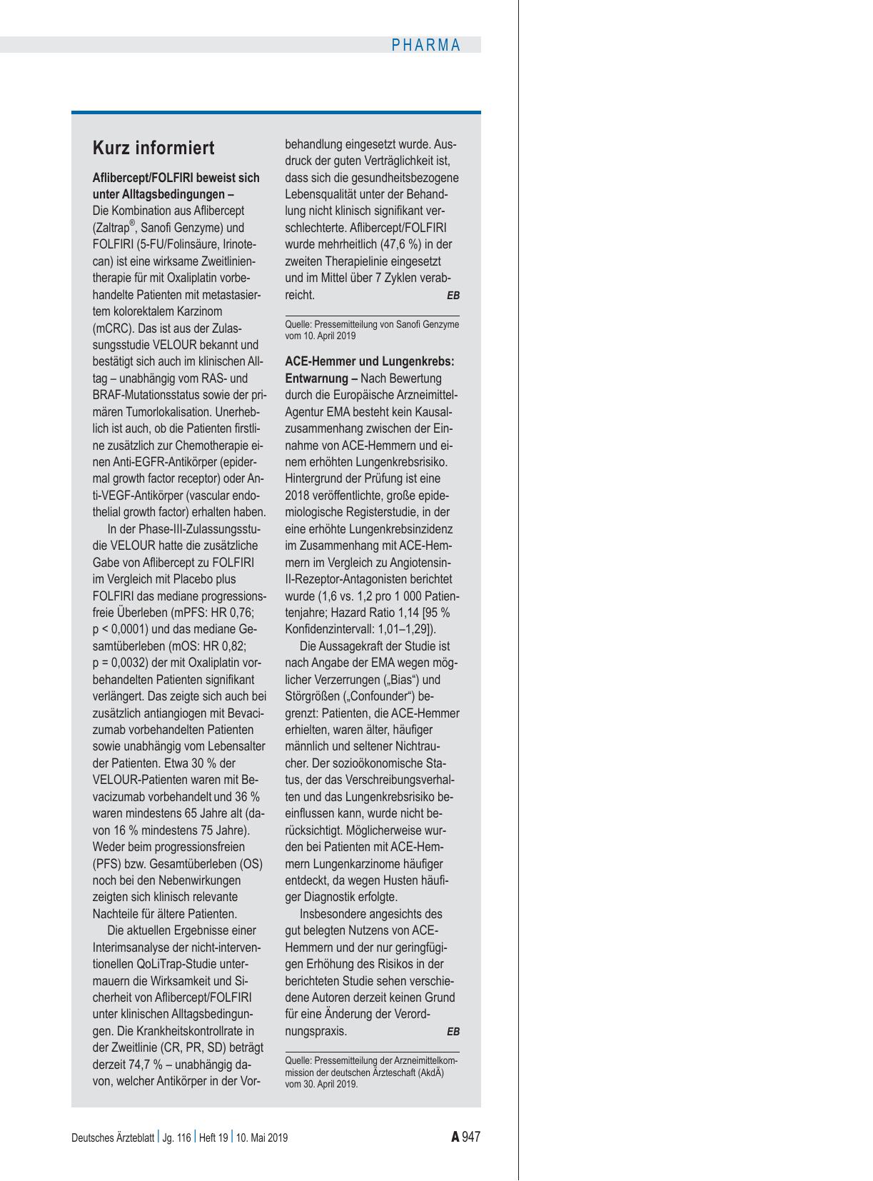 Vorschauseite 1: Kurz informiert