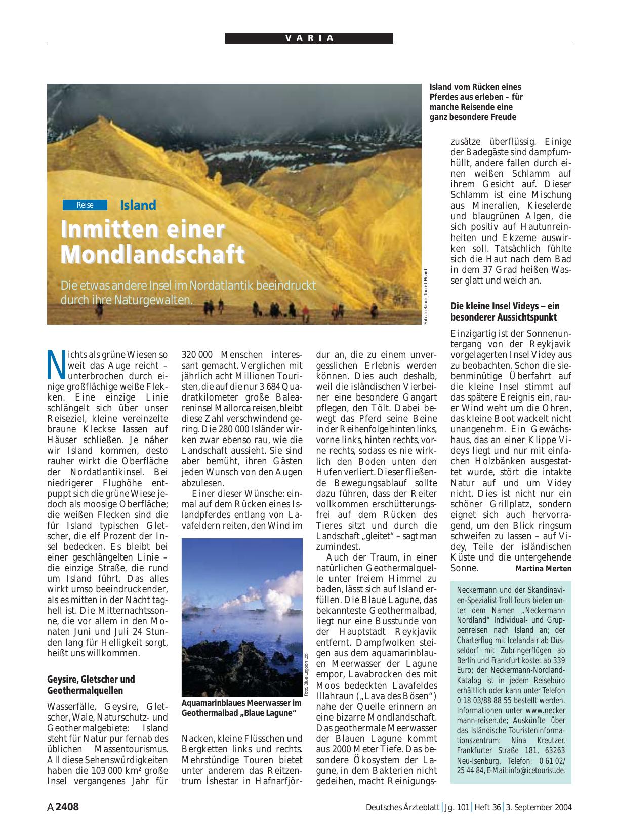 Vorschauseite 1: Island: Inmitten einer Mondlandschaft