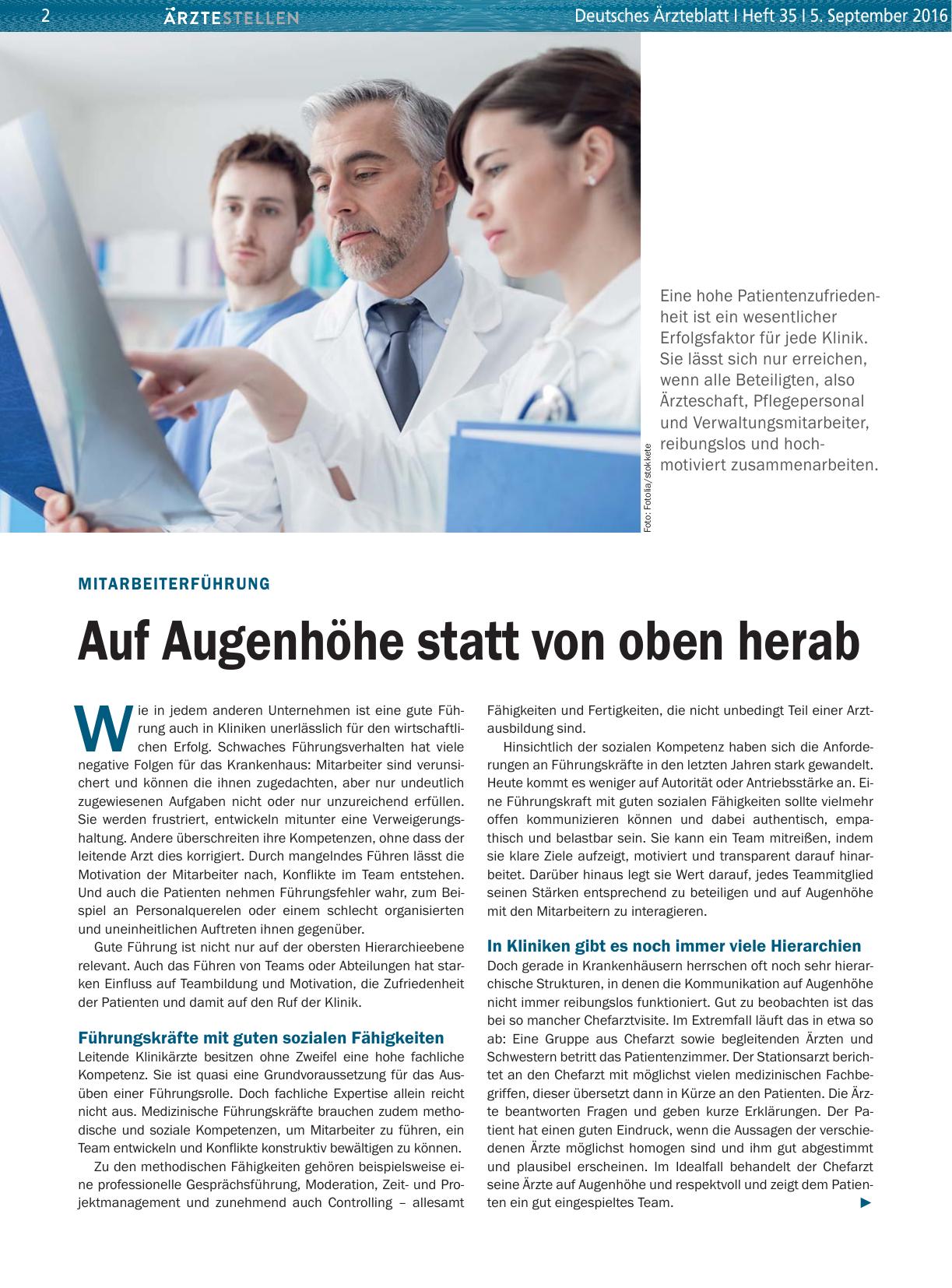 Vorschauseite 1: Mitarbeiterführung: Auf Augenhöhe statt von oben herab