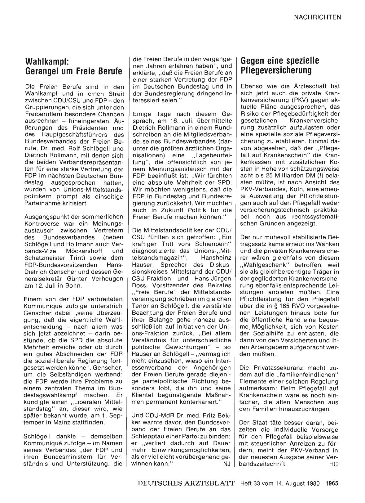 Vorschauseite 1: Gegen eine spezielle Pflegeversicherung