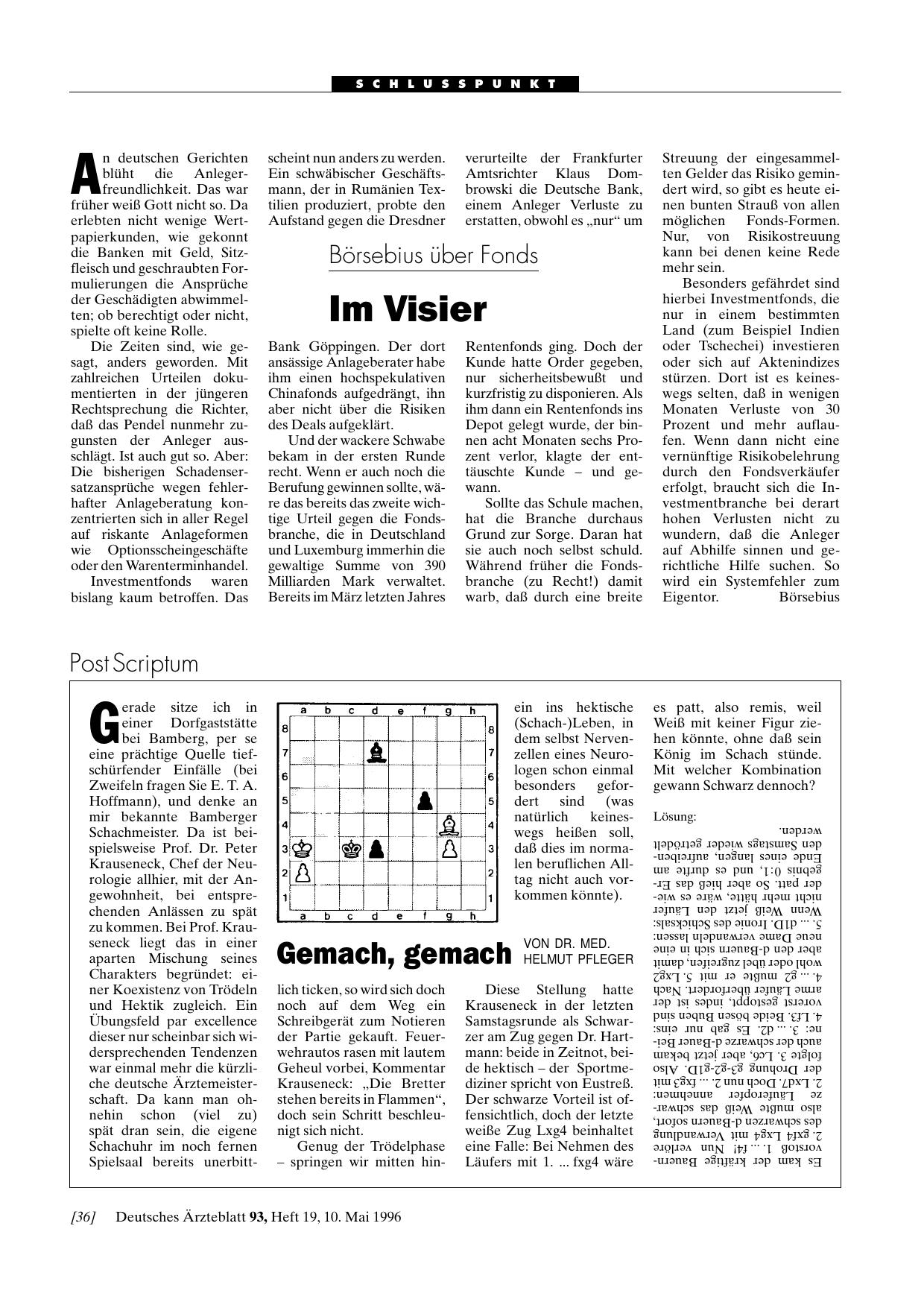 Vorschauseite 1: Börsebius über Fonds: Im Visier