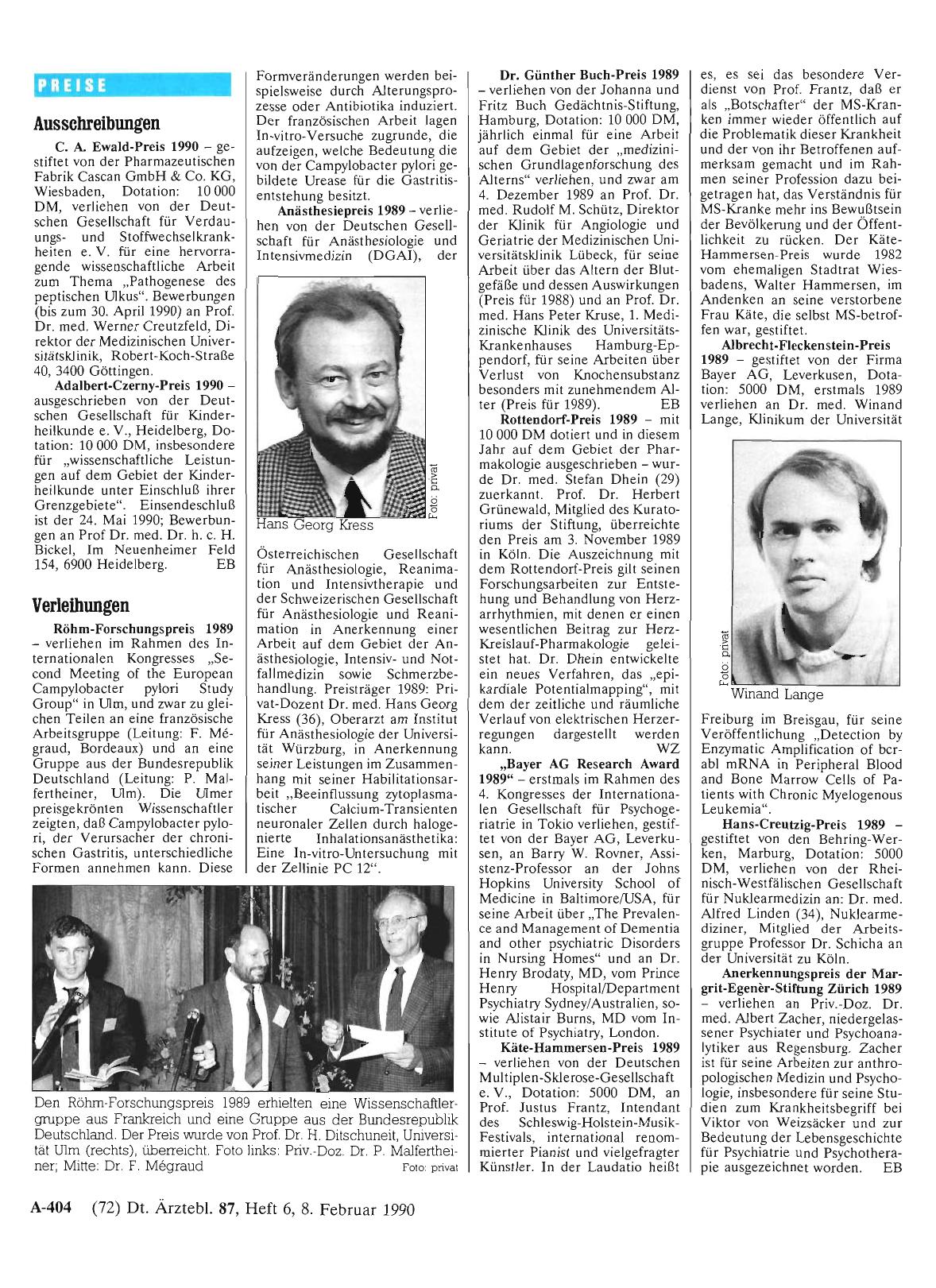Vorschauseite 1: PREISE