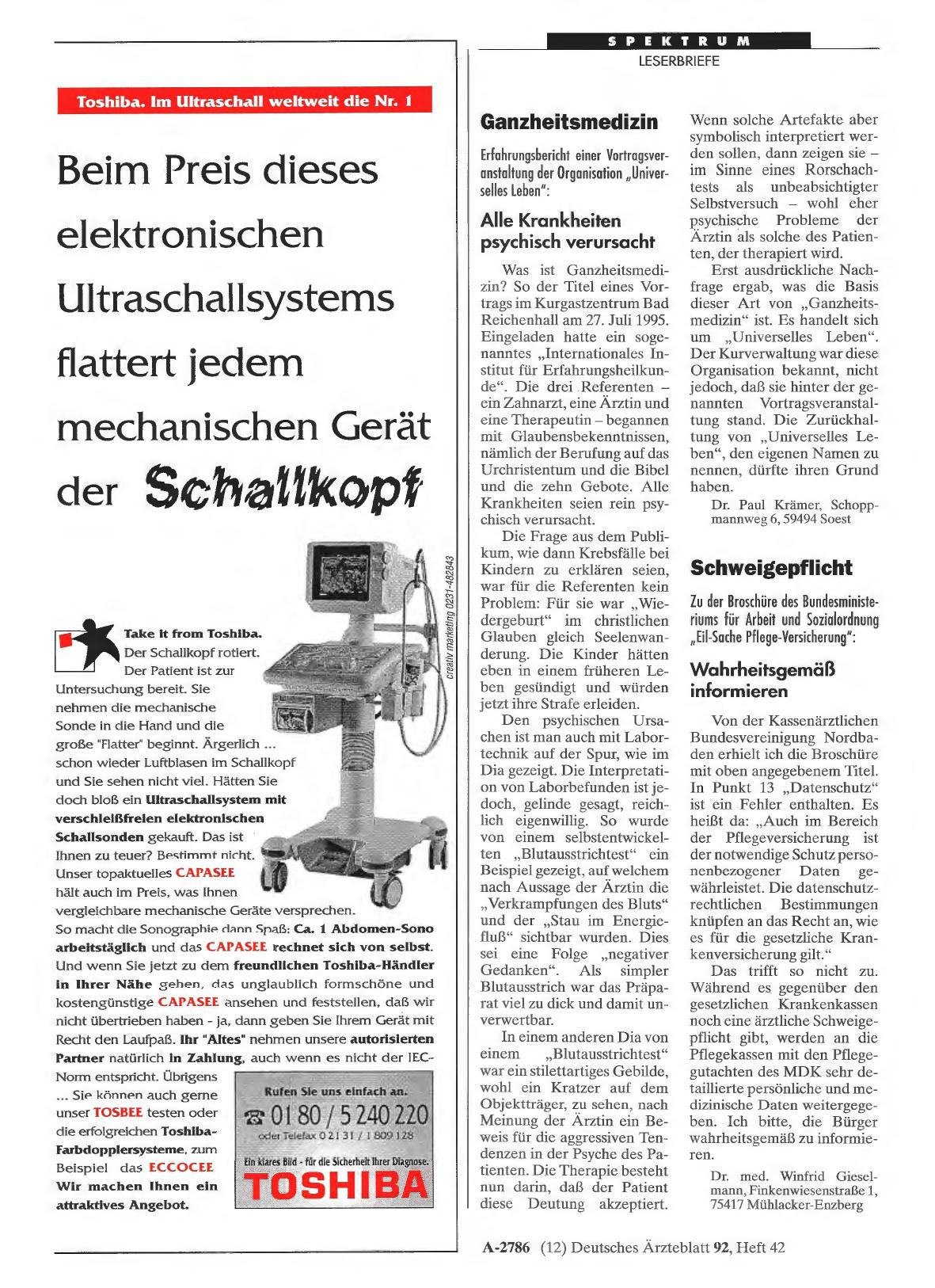 Vorschauseite 1: Schweigepflicht: Wahrheitsgemäß informieren