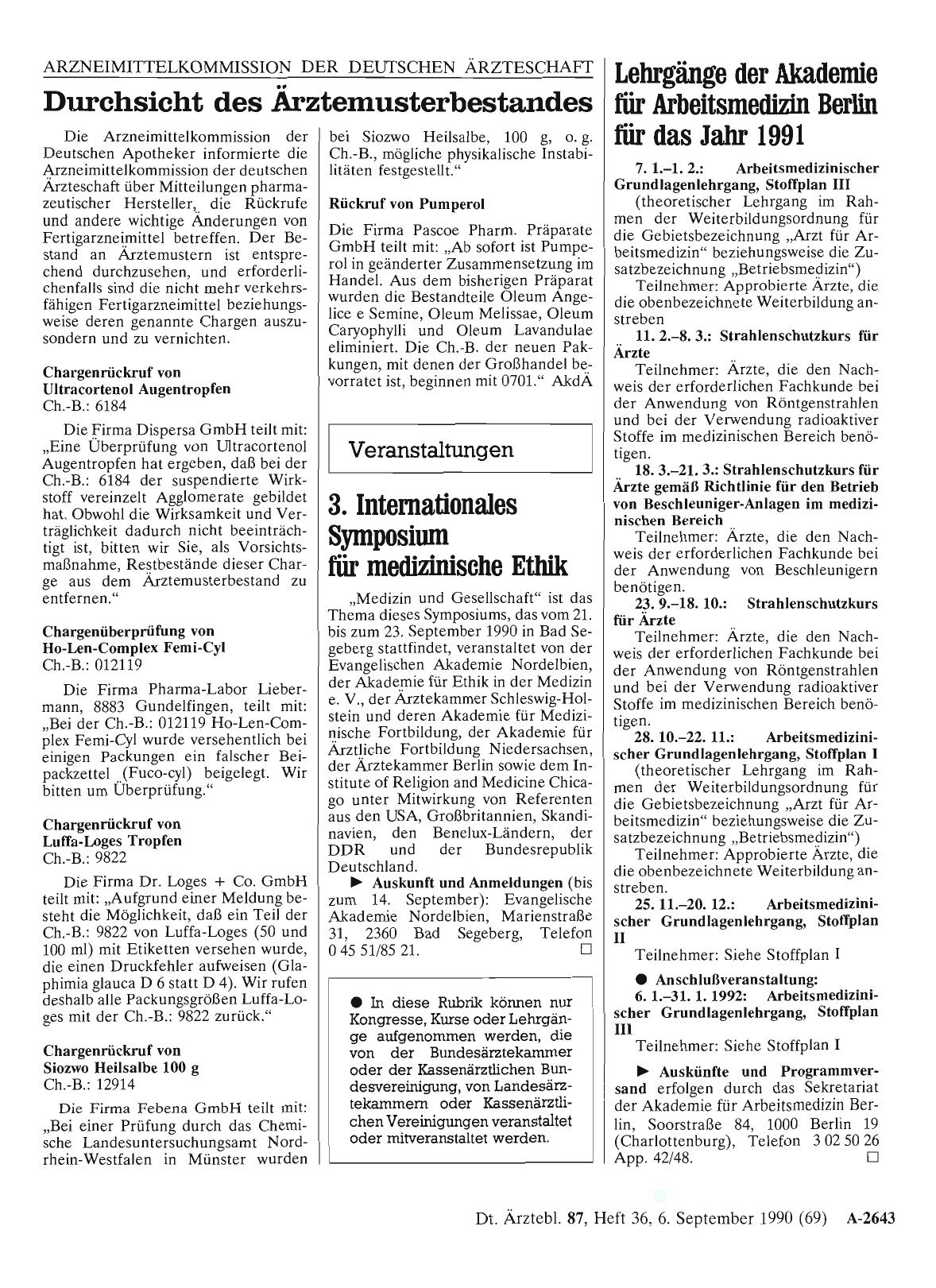 Vorschauseite 1: Veranstaltungen