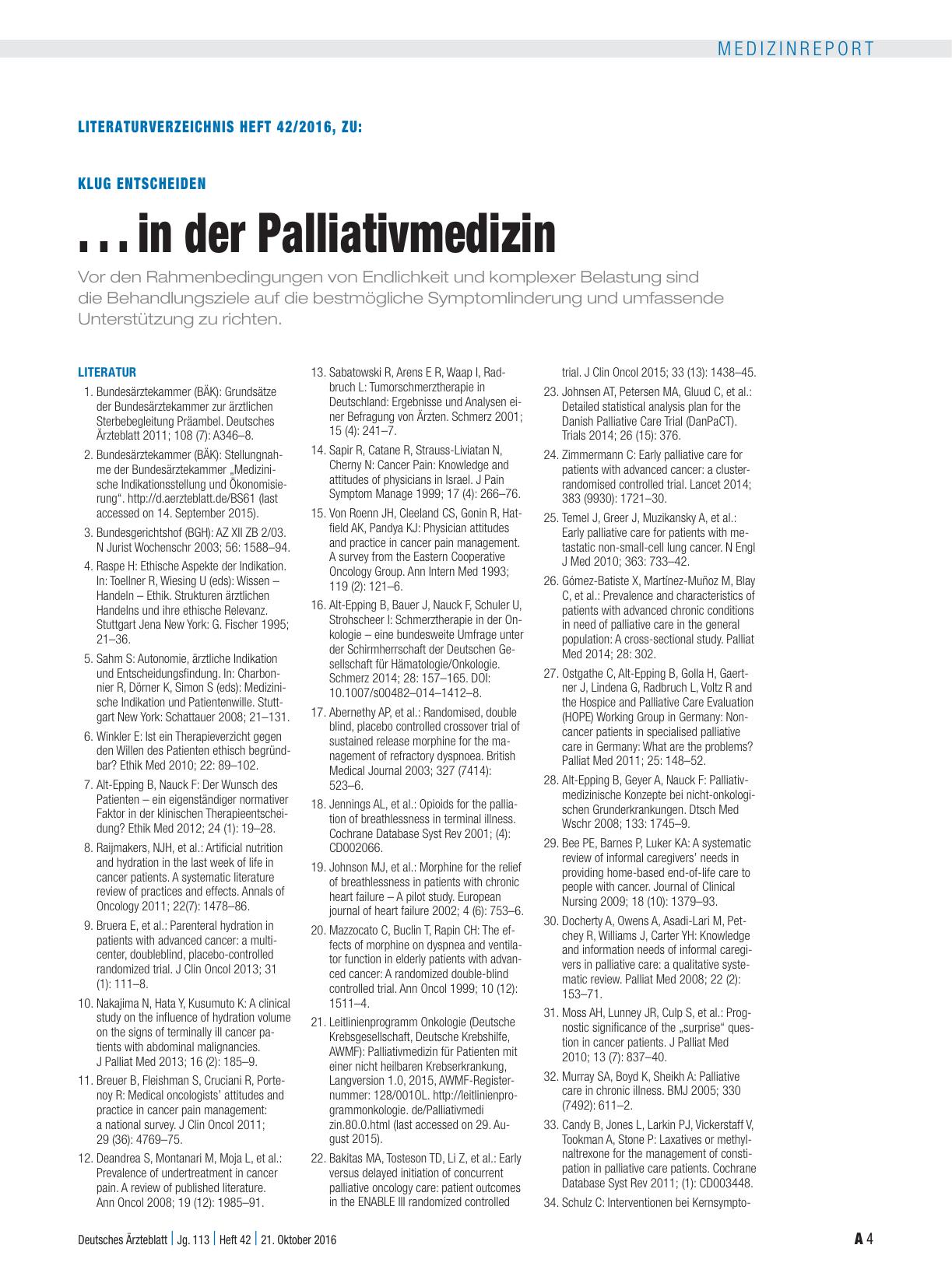 Vorschauseite 4: Klug entscheiden: . . . in der Palliativmedizin