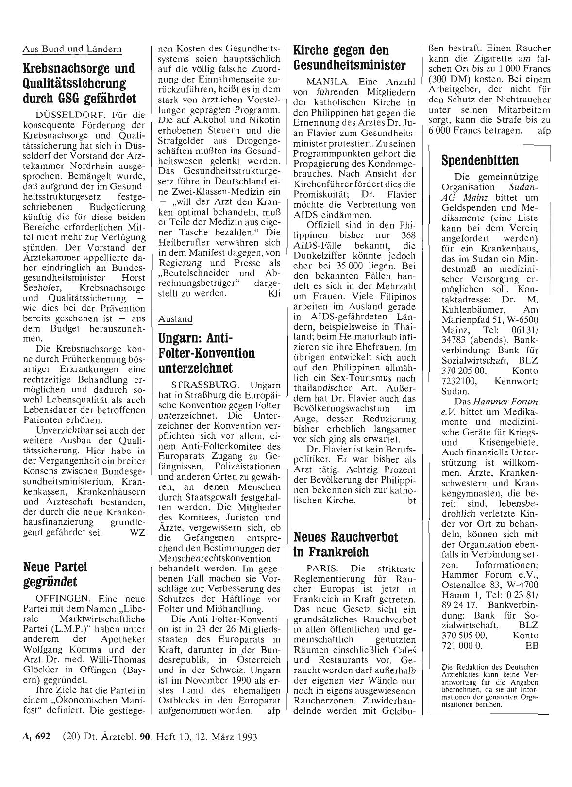 Vorschauseite 1: Ungarn: Anti-Folter-Konvention unterzeichnet