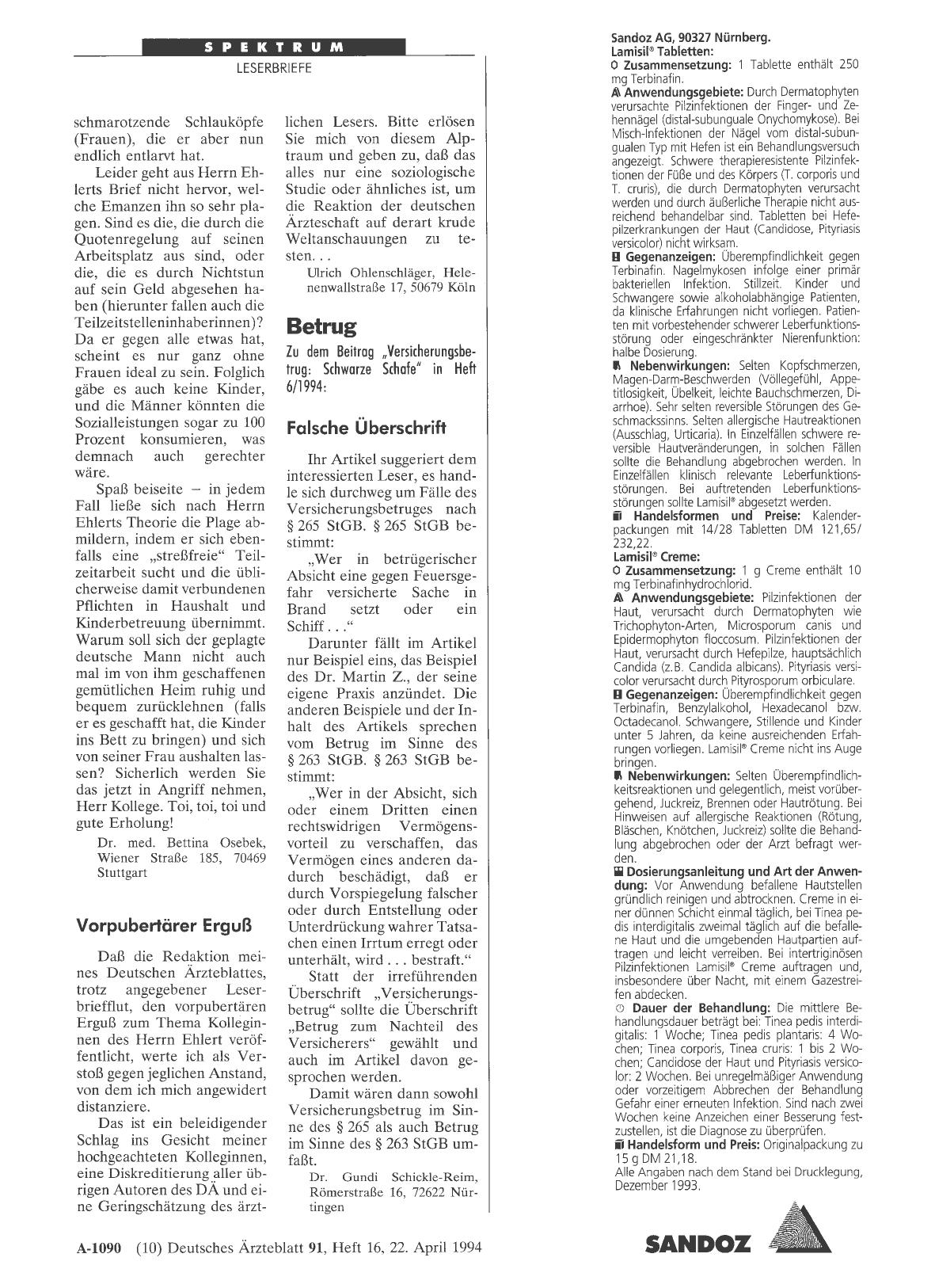 Vorschauseite 1: Betrug: Falsche Überschrift