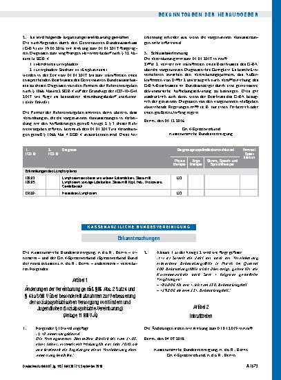 Vorschauseite 1: Artikel 1 – Änderungen der Vereinbarung gemäß § 85 Abs. 2 Satz 4 und § 43a SGB V, Artikel 2, Inkrafttreten