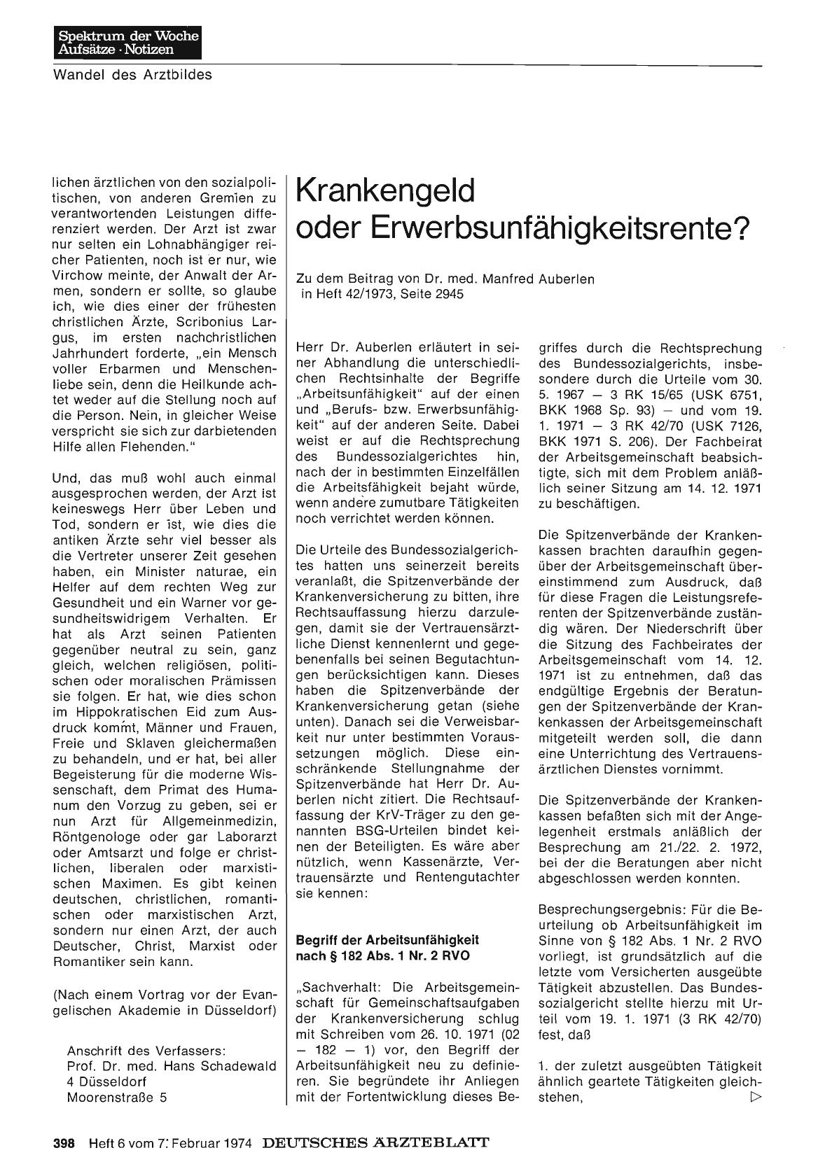 Vorschauseite 1: Krankengeld oder Erwerbsunfähigkeitsrente?