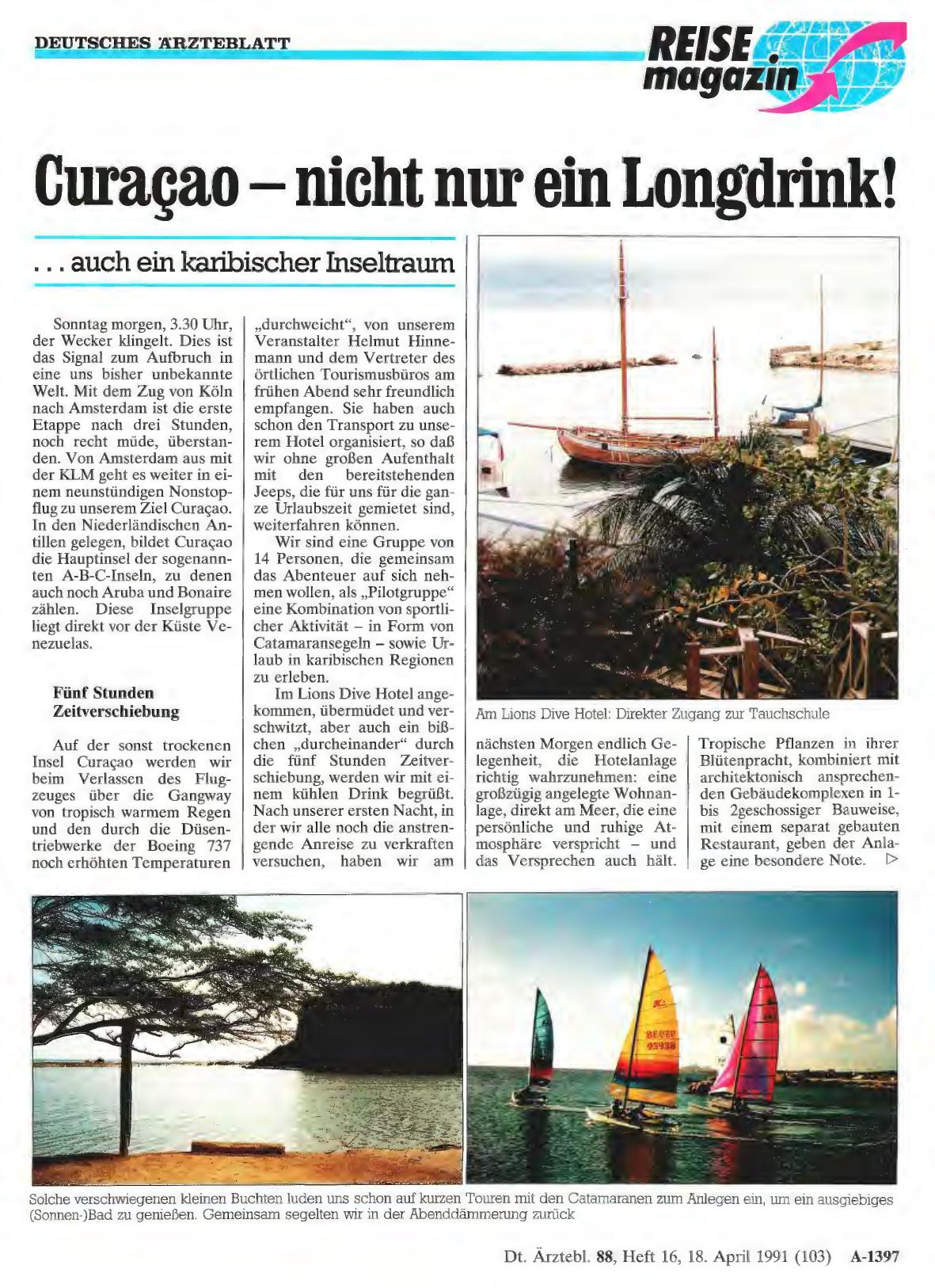 Vorschauseite 1: Curacao nicht nur ein Longdrink!