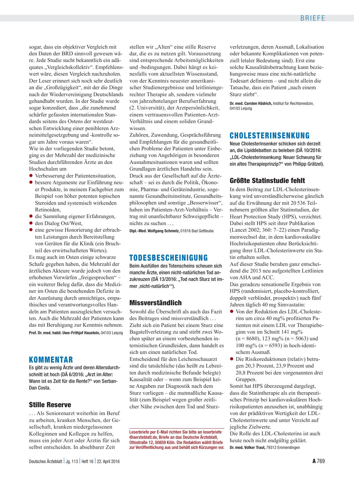 Vorschauseite 1: Cholesterinsenkung: Größte Statinstudie fehlt