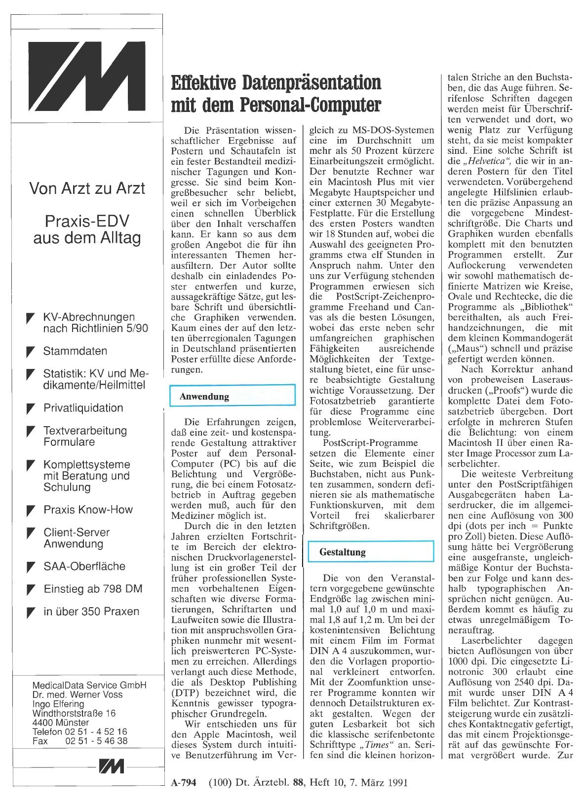 Vorschauseite 1: Effektive Datenpräsentation mit dem Personal-Computer