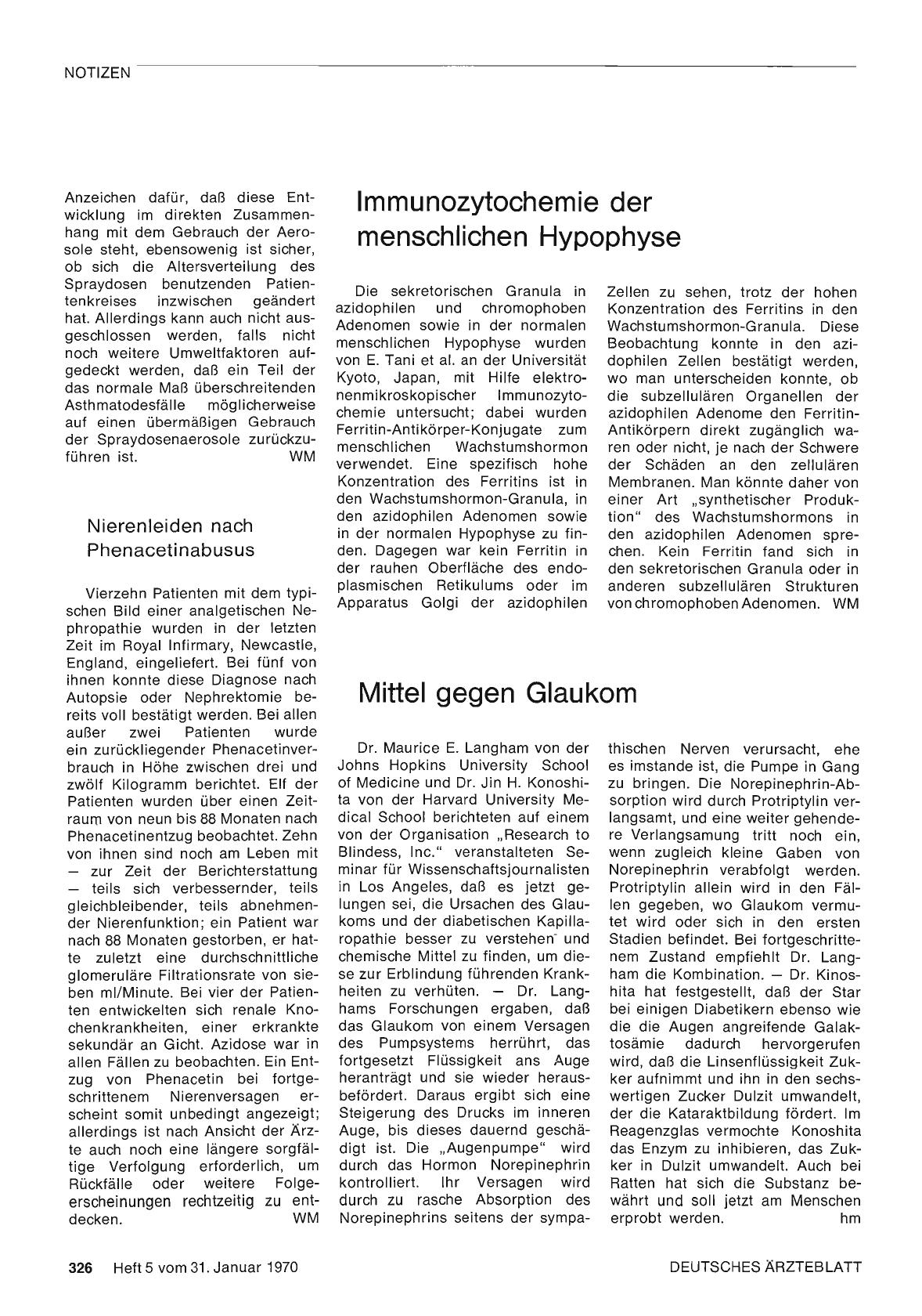 Vorschauseite 1: lmmunozytochemie der menschlichen Hypophyse