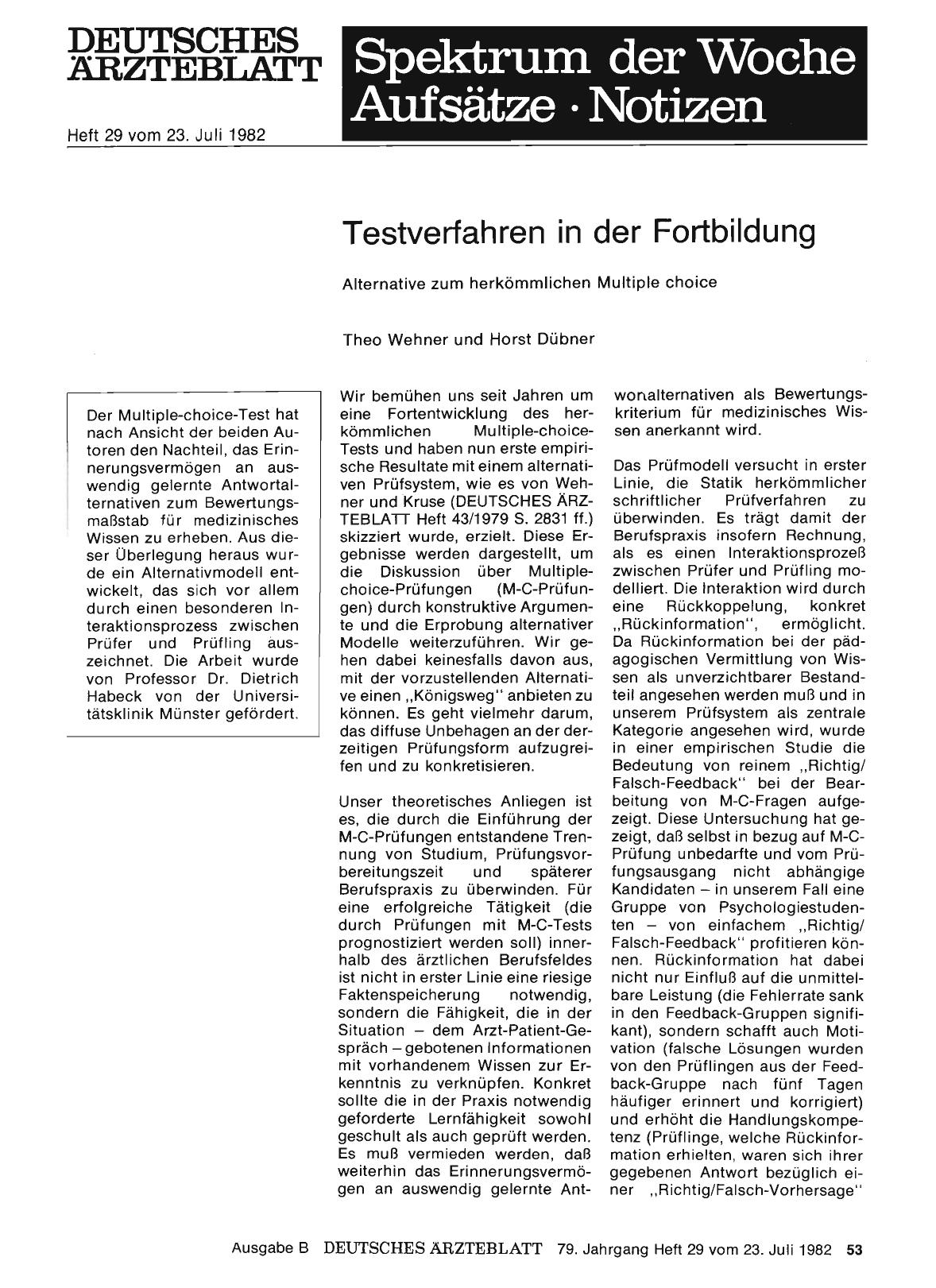 Vorschauseite 1: Testverfahren in der Fortbildung