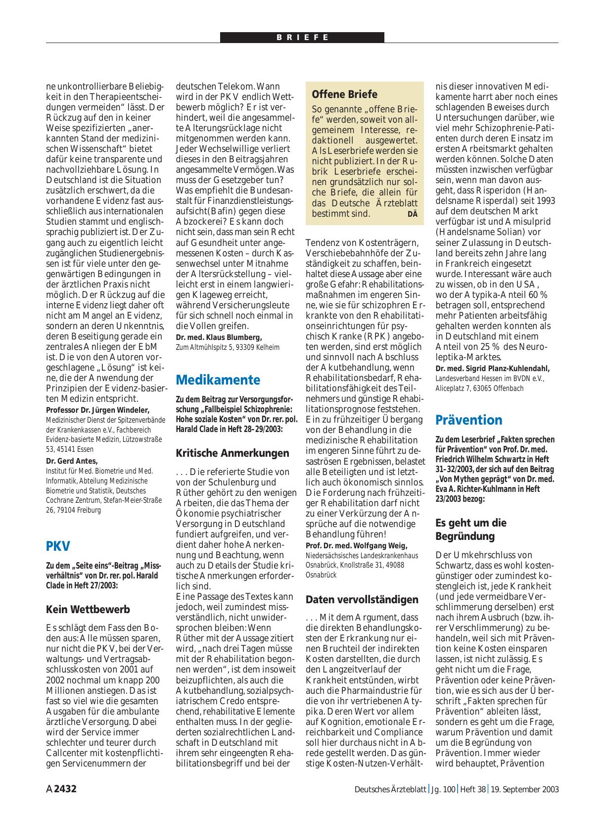 Vorschauseite 1: Medikamente: Kritische Anmerkungen