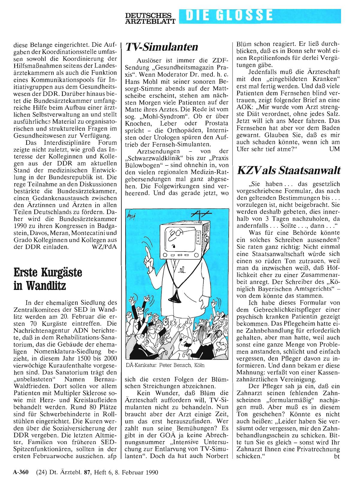 Vorschauseite 1: KZV als Staatsanwalt