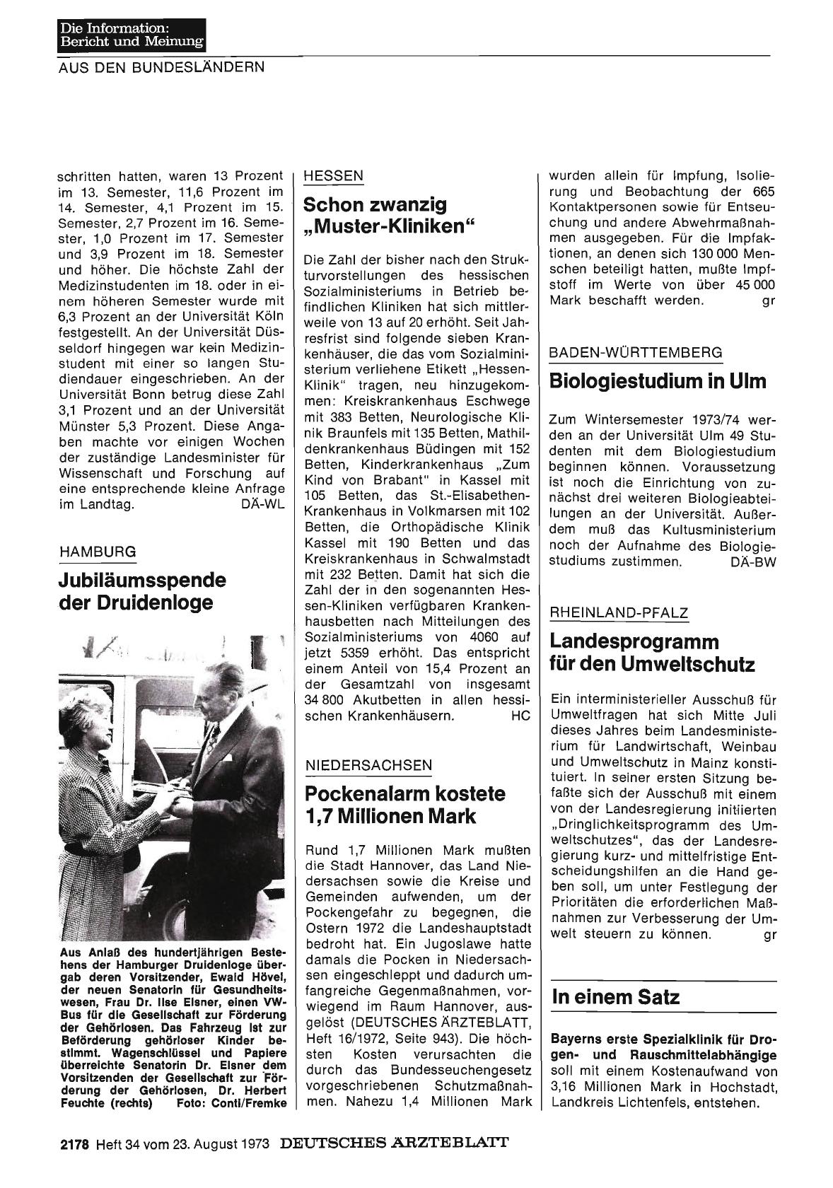 Vorschauseite 1: Hessen: Schon zwanzig „Muster-Kliniken"